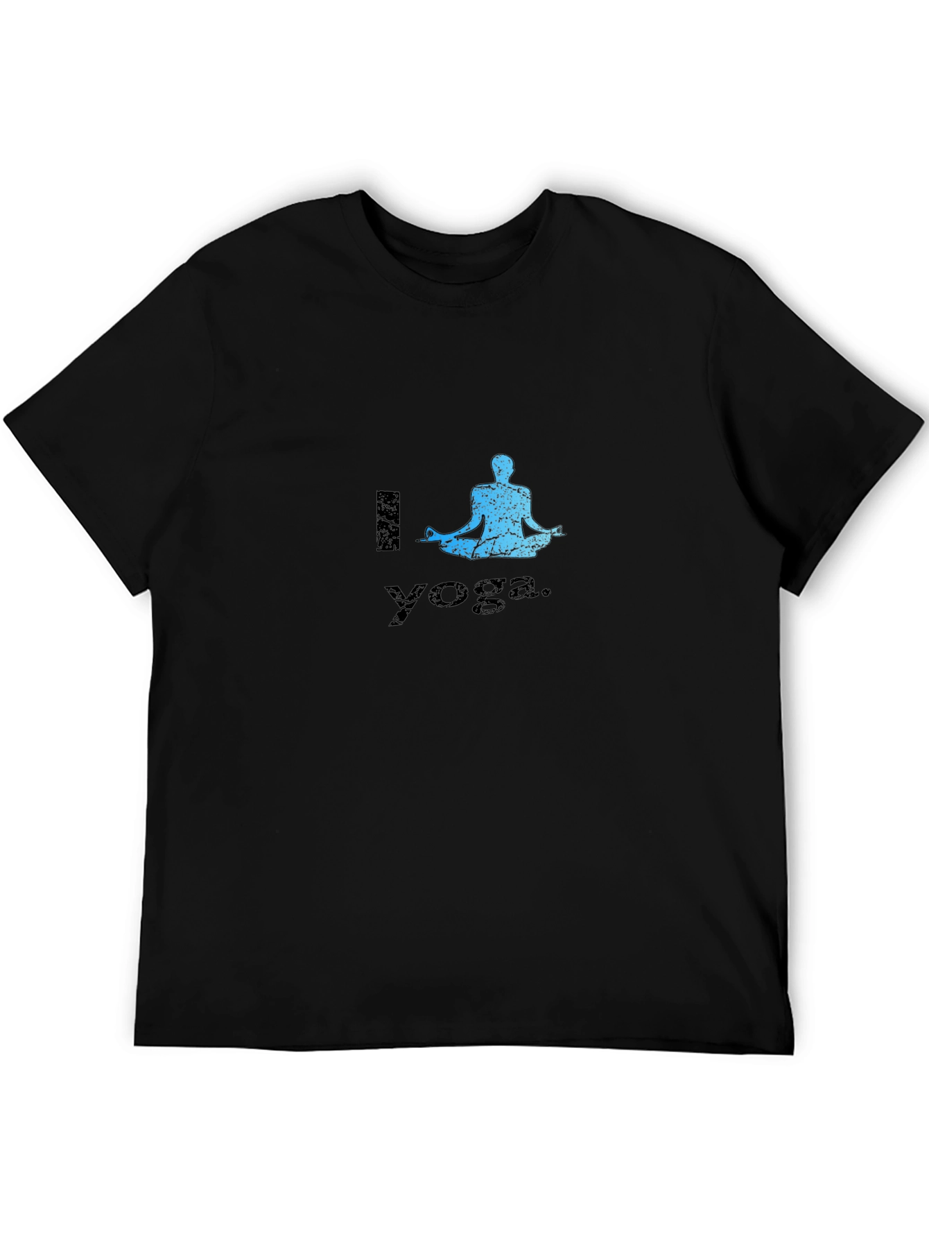 I Love Yoga Black T-Shirt