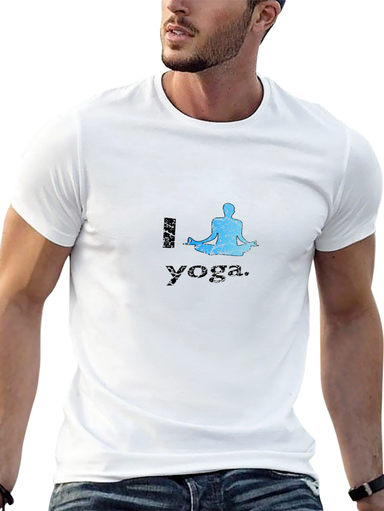 I Love Yoga Black T-Shirt