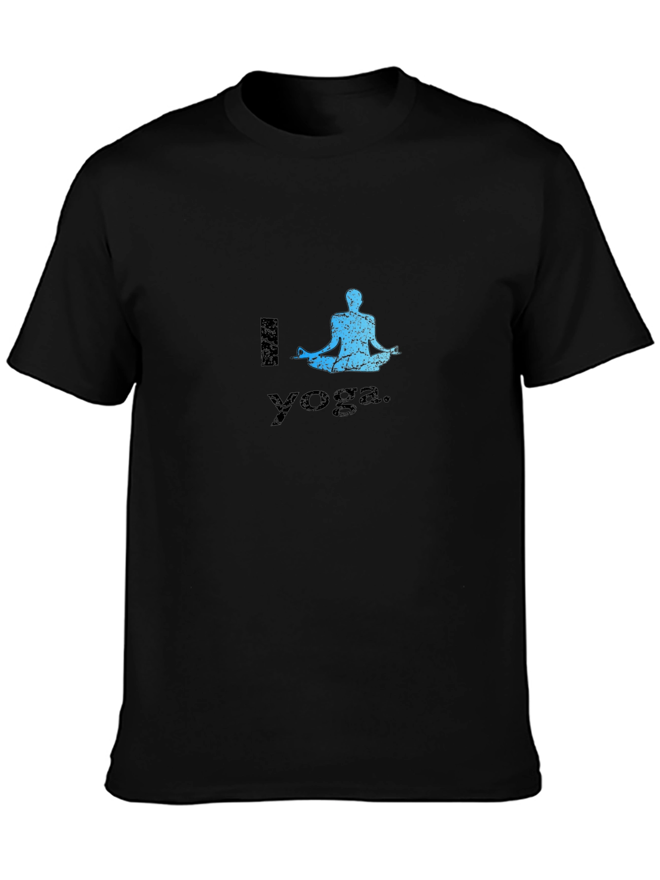 I Love Yoga Black T-Shirt