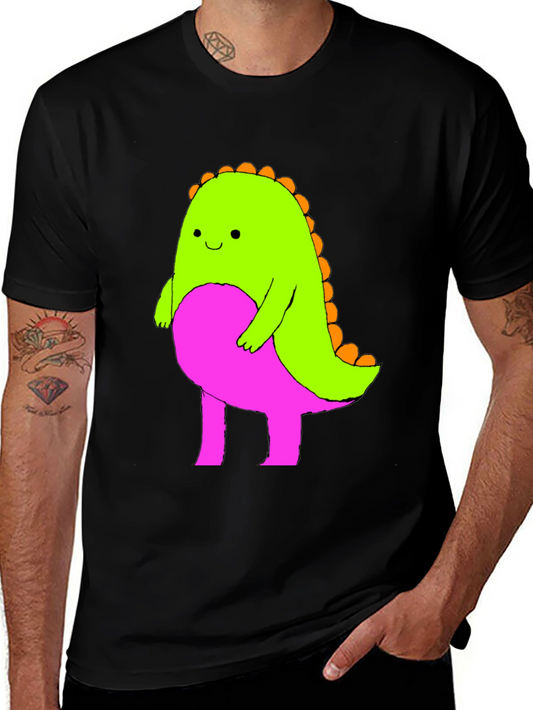 Cartoon Dinosaur Graphic Tee