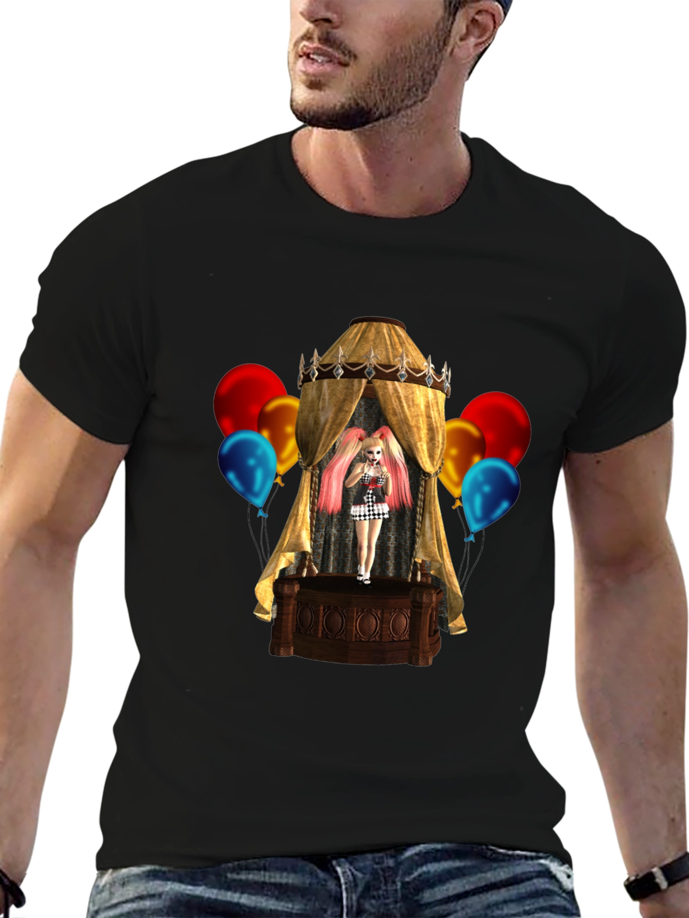 Novelty Cartoon Girl T-Shirt