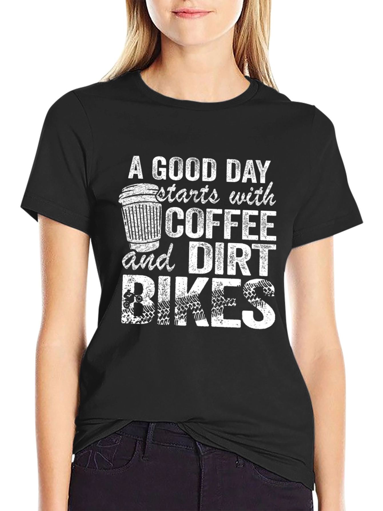 Coffee & Dirt Bikes Graphic Tee