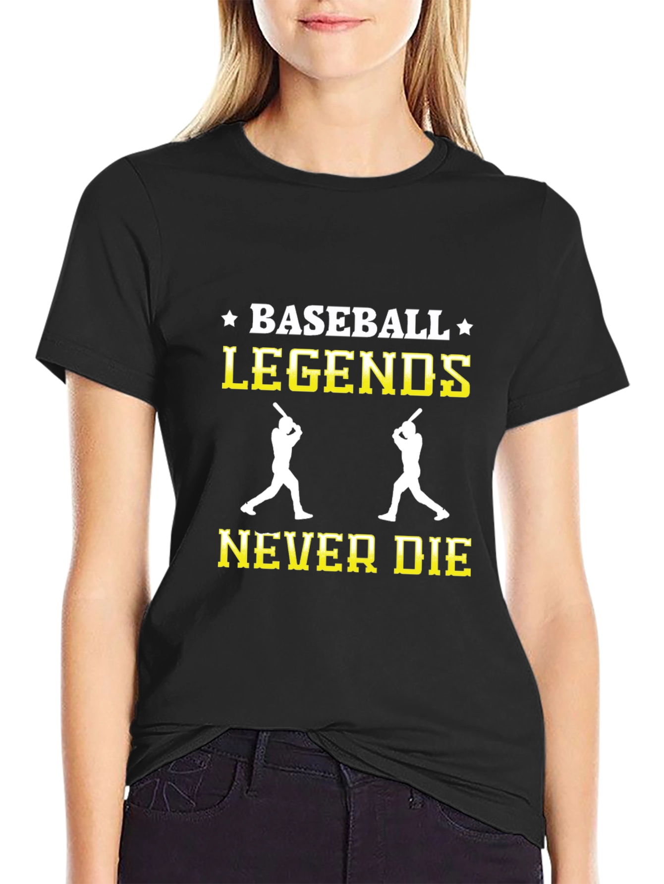 Baseball Legends Never Die Graphic T-Shirt