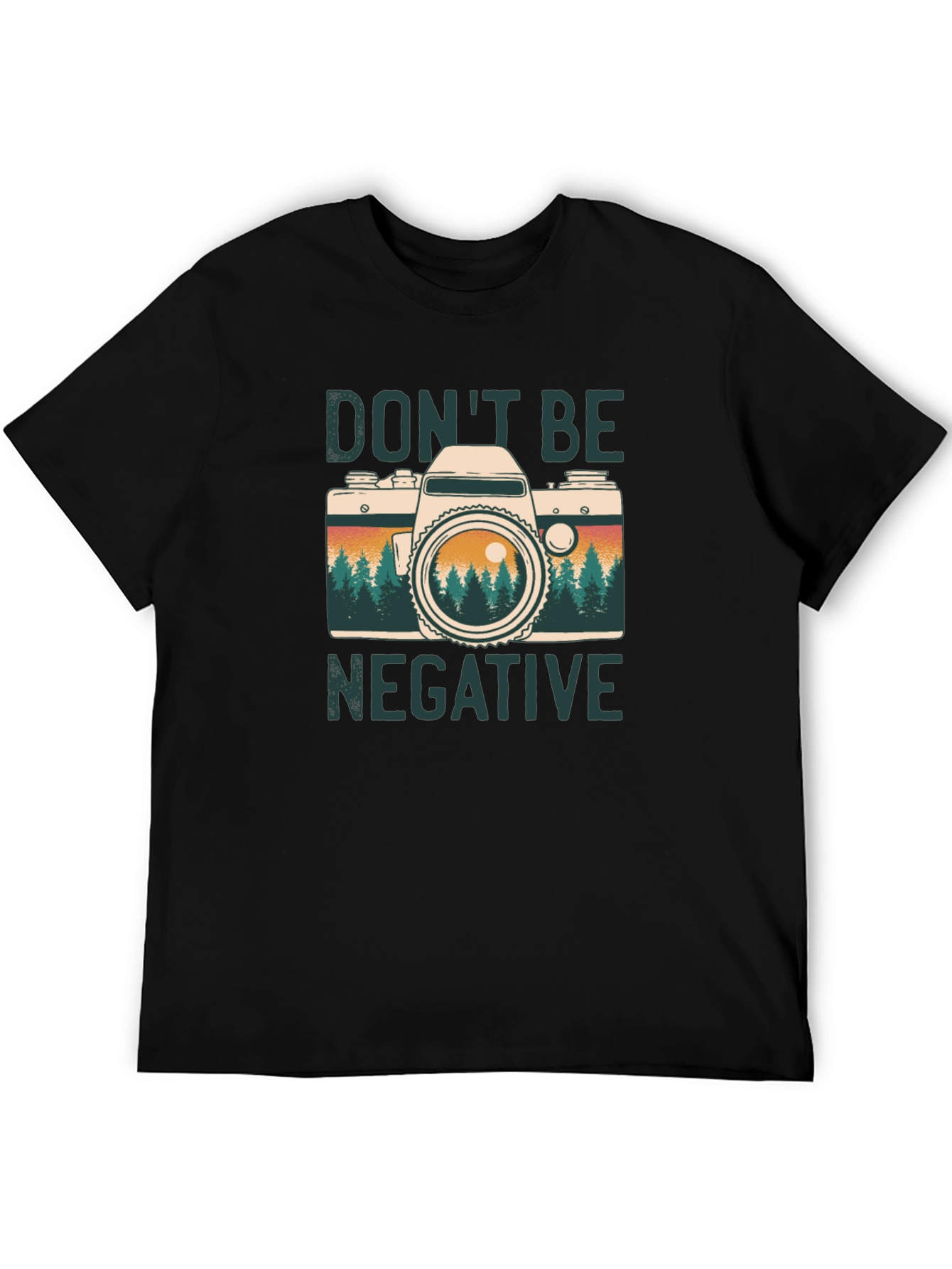 Dont Be Negative Camera Graphic Tee