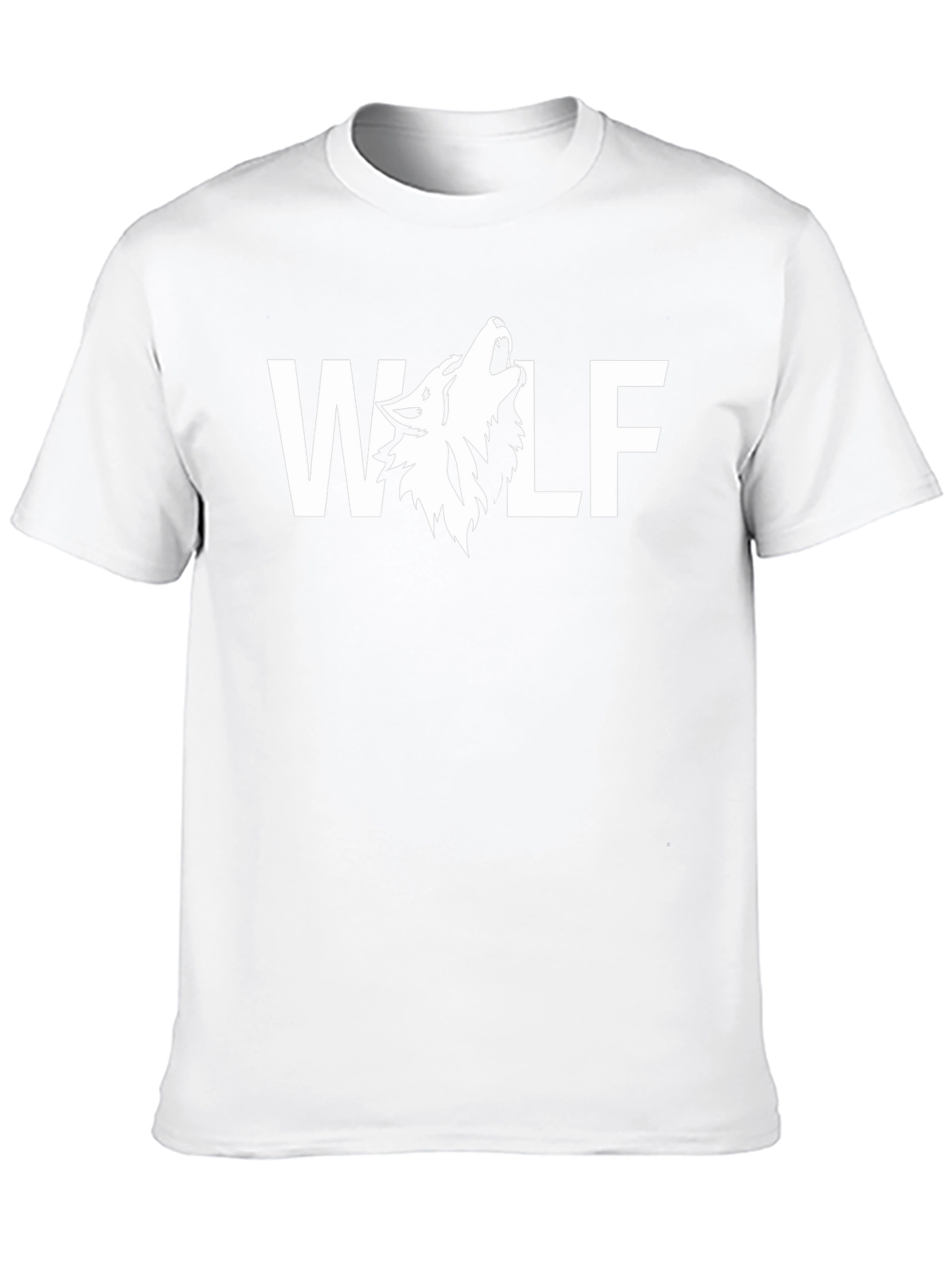 Wolf Graphic Print Black T-Shirt