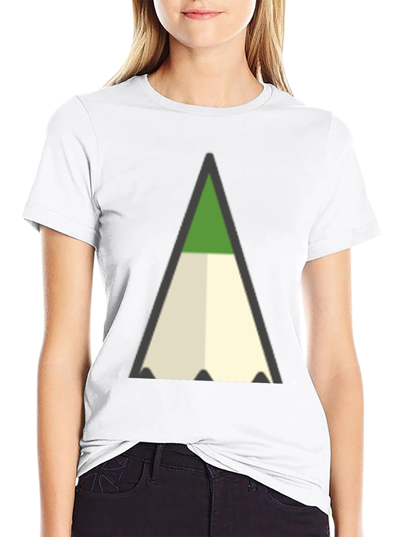 Abstract Pencil T-Shirt - Modern Graphic Tee
