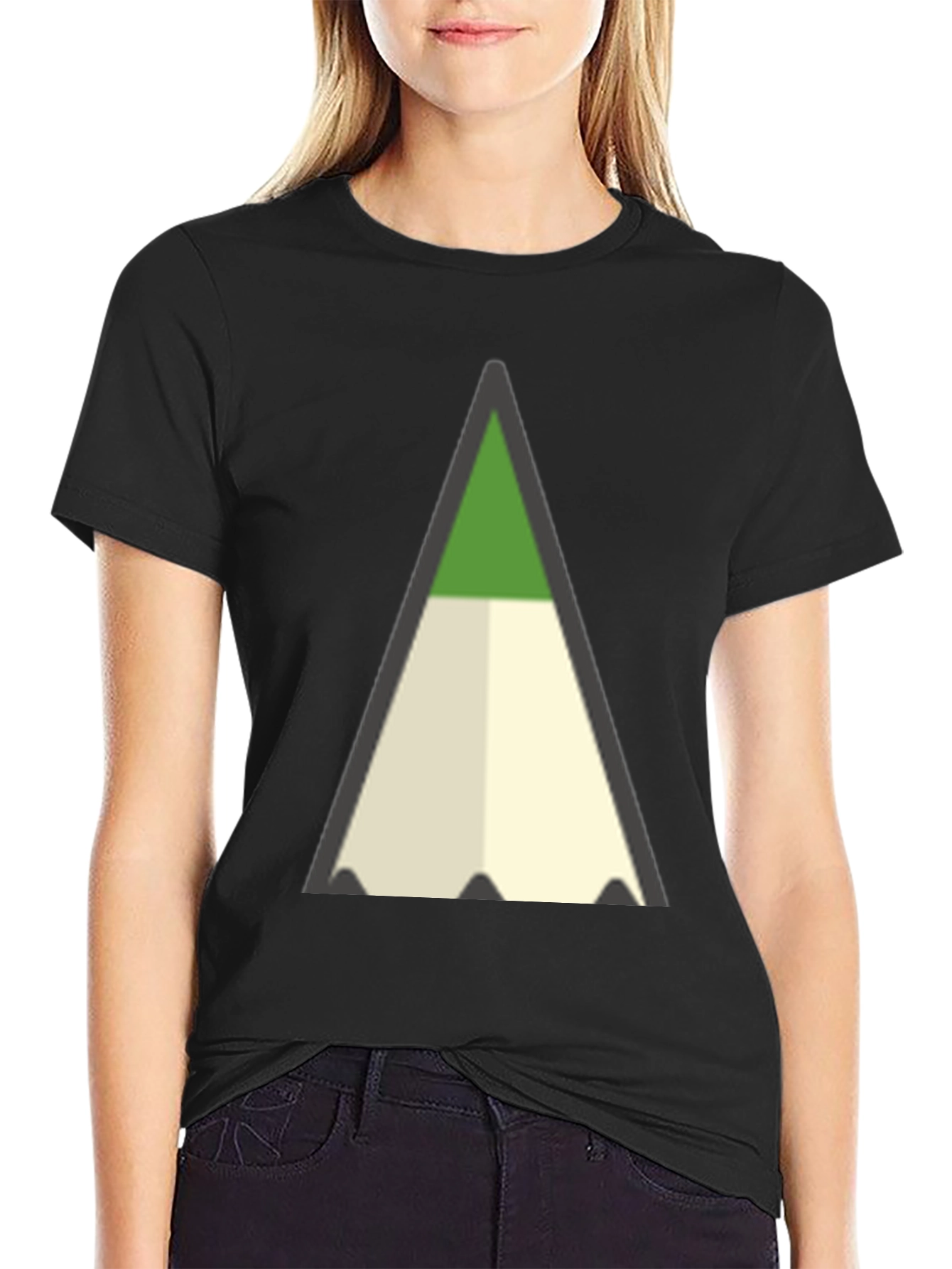 Abstract Pencil T-Shirt - Modern Graphic Tee