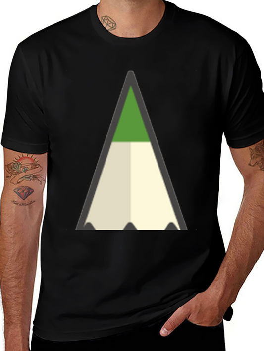 Abstract Pencil T-Shirt - Modern Graphic Tee