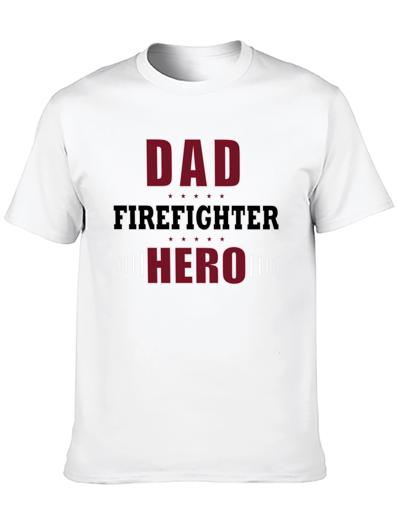 Dad Firefighter Hero Graphic T-Shirt