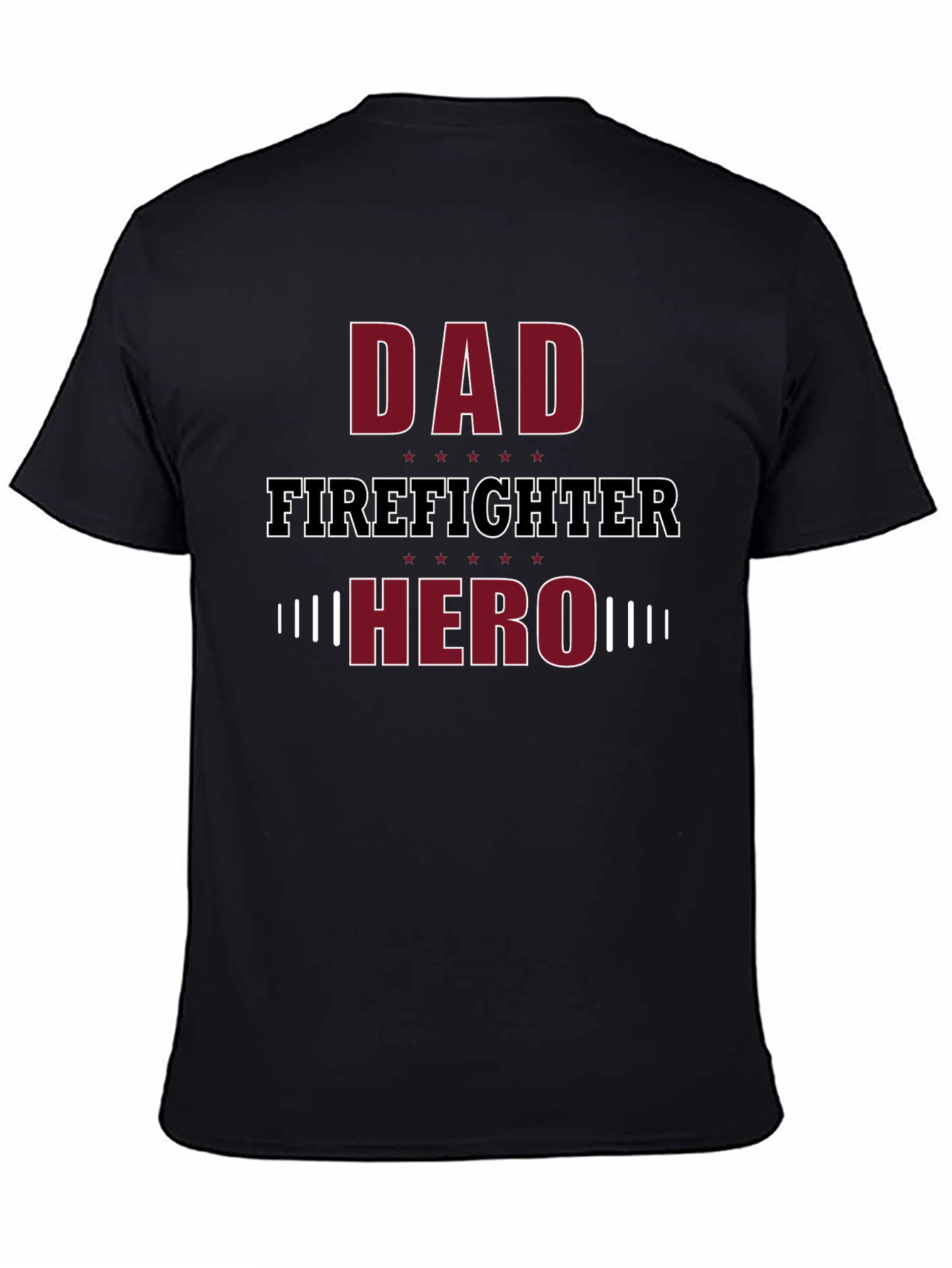 Dad Firefighter Hero Graphic T-Shirt