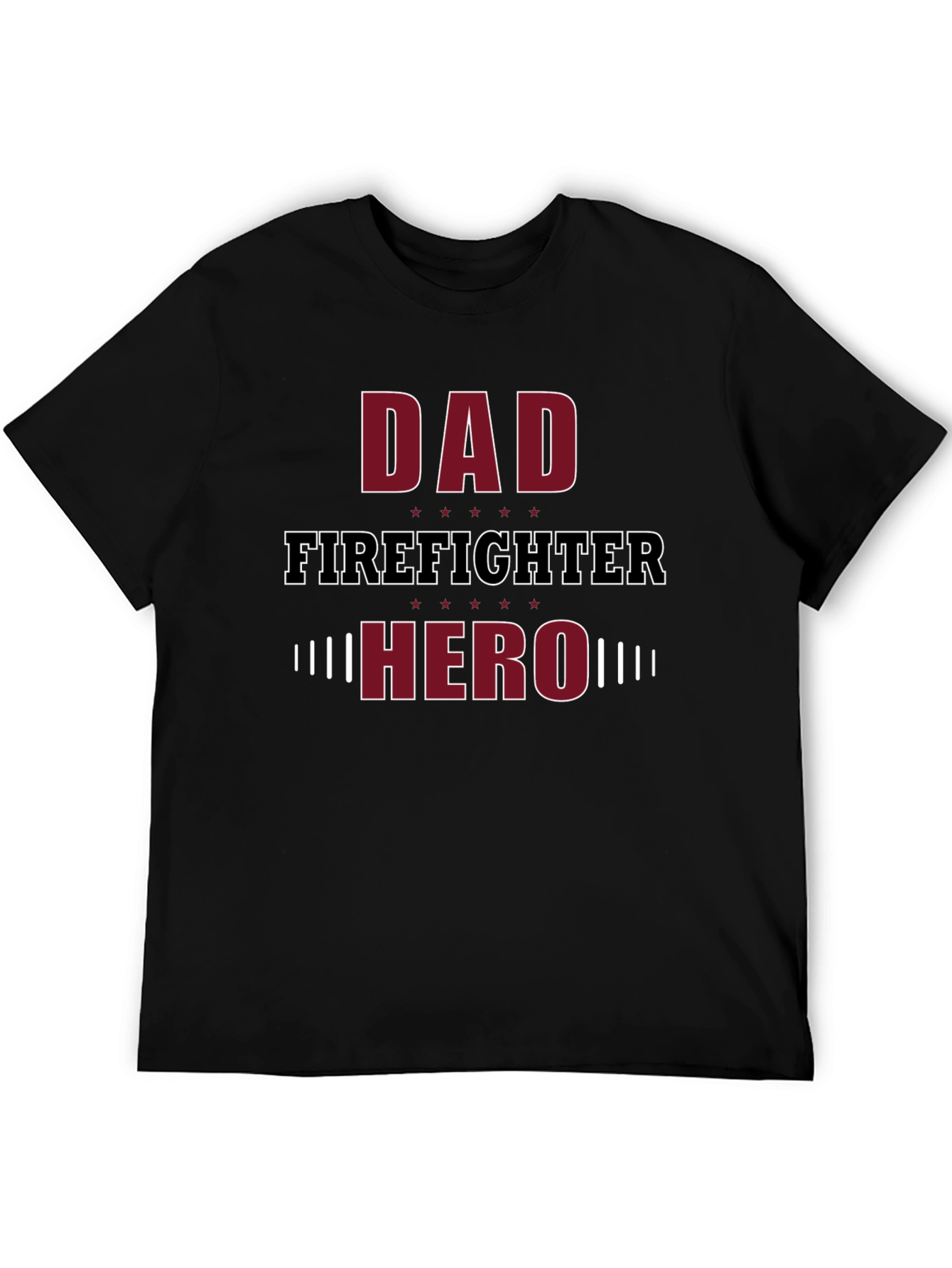 Dad Firefighter Hero Graphic T-Shirt