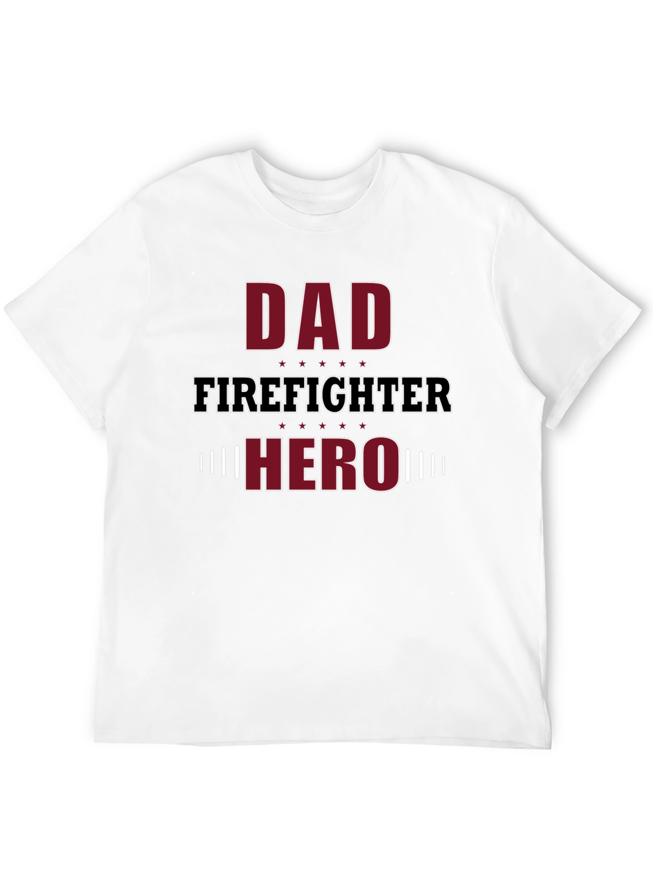 Dad Firefighter Hero Graphic T-Shirt