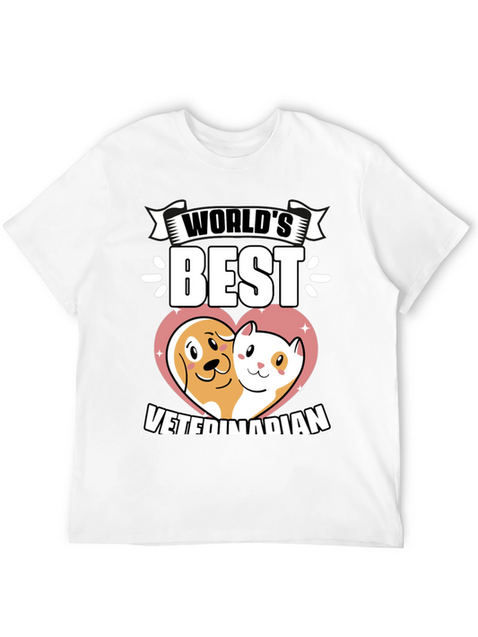 Worlds Best Veterinarian Pet Lover T-Shirt