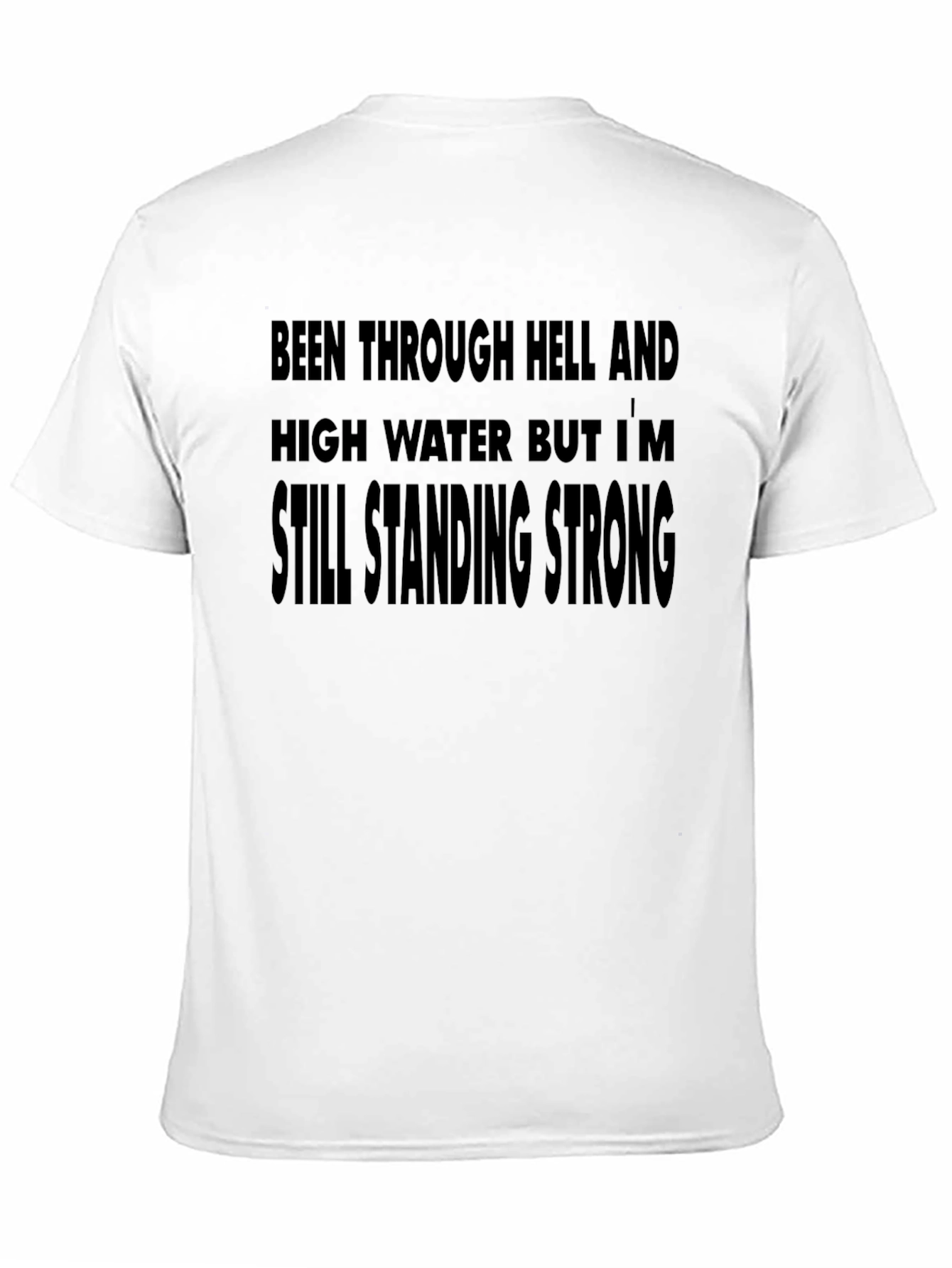 Resilient Black T-Shirt: Still Standing Strong