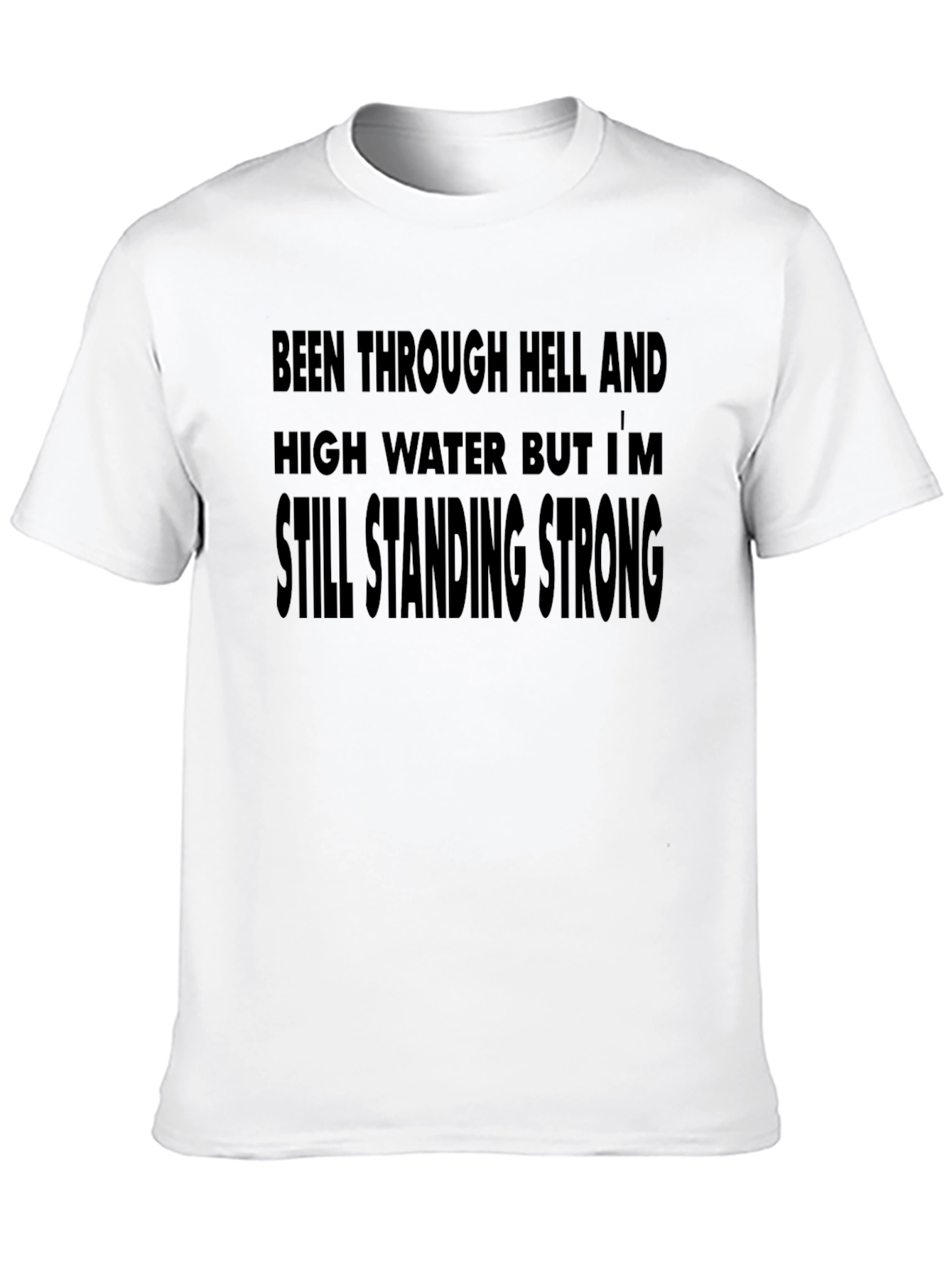 Resilient Black T-Shirt: Still Standing Strong