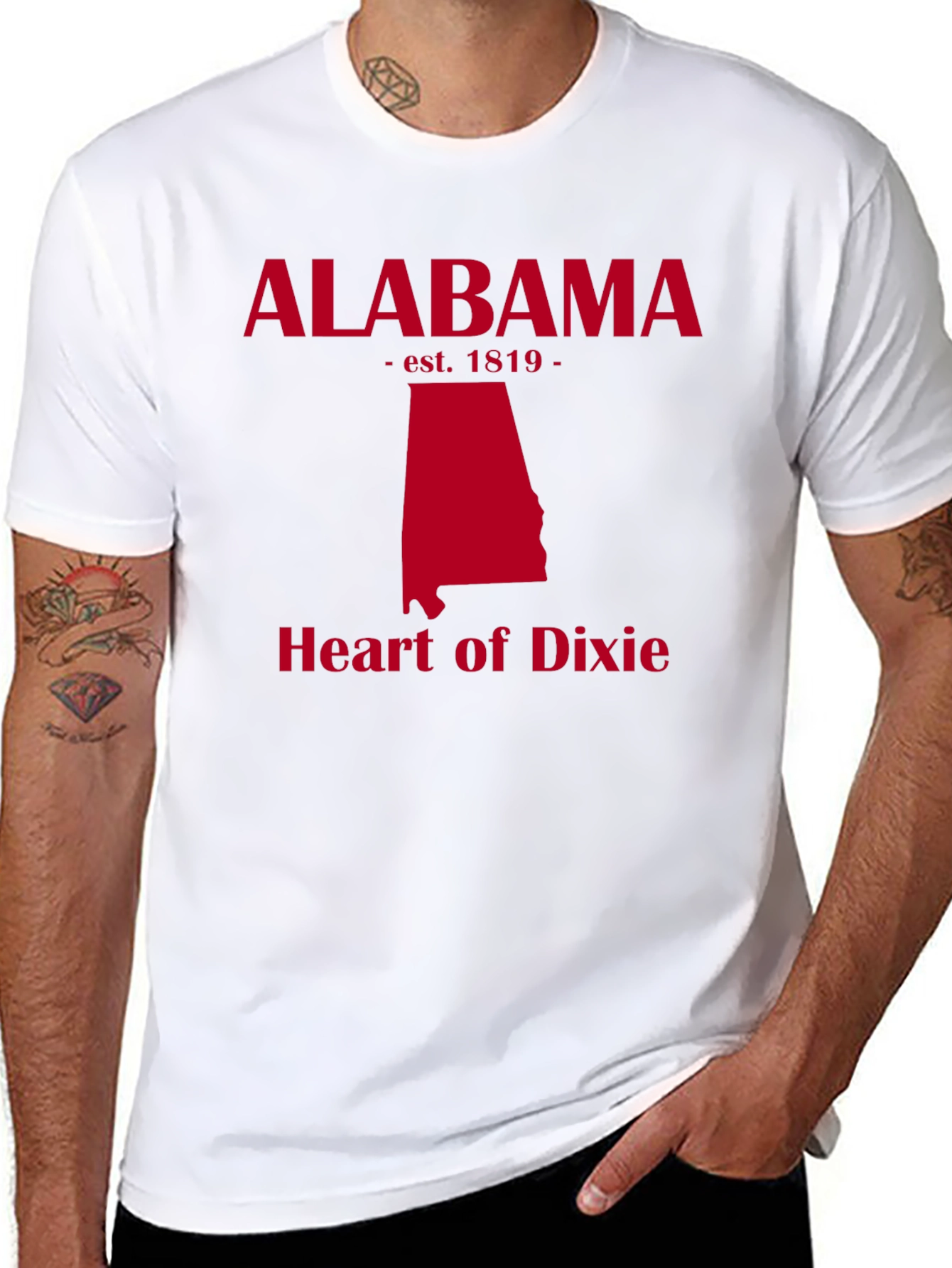 Alabama State Pride T-Shirt Heart of Dixie