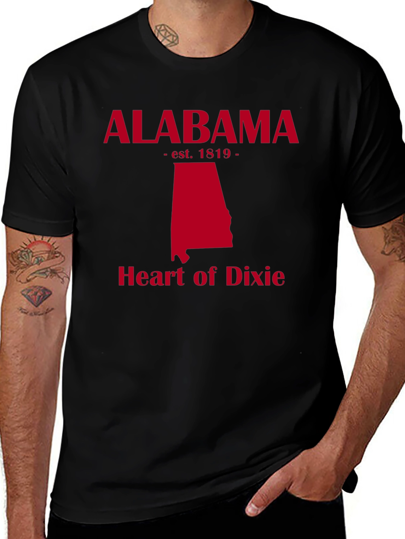 Alabama State Pride T-Shirt Heart of Dixie