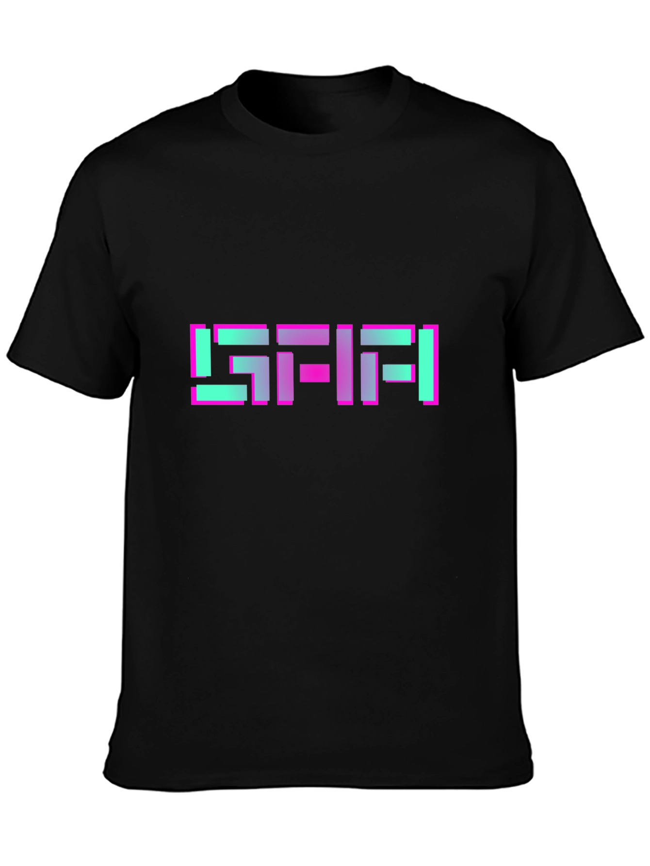 Retro Pixel Graphic T-Shirt - Black Tee