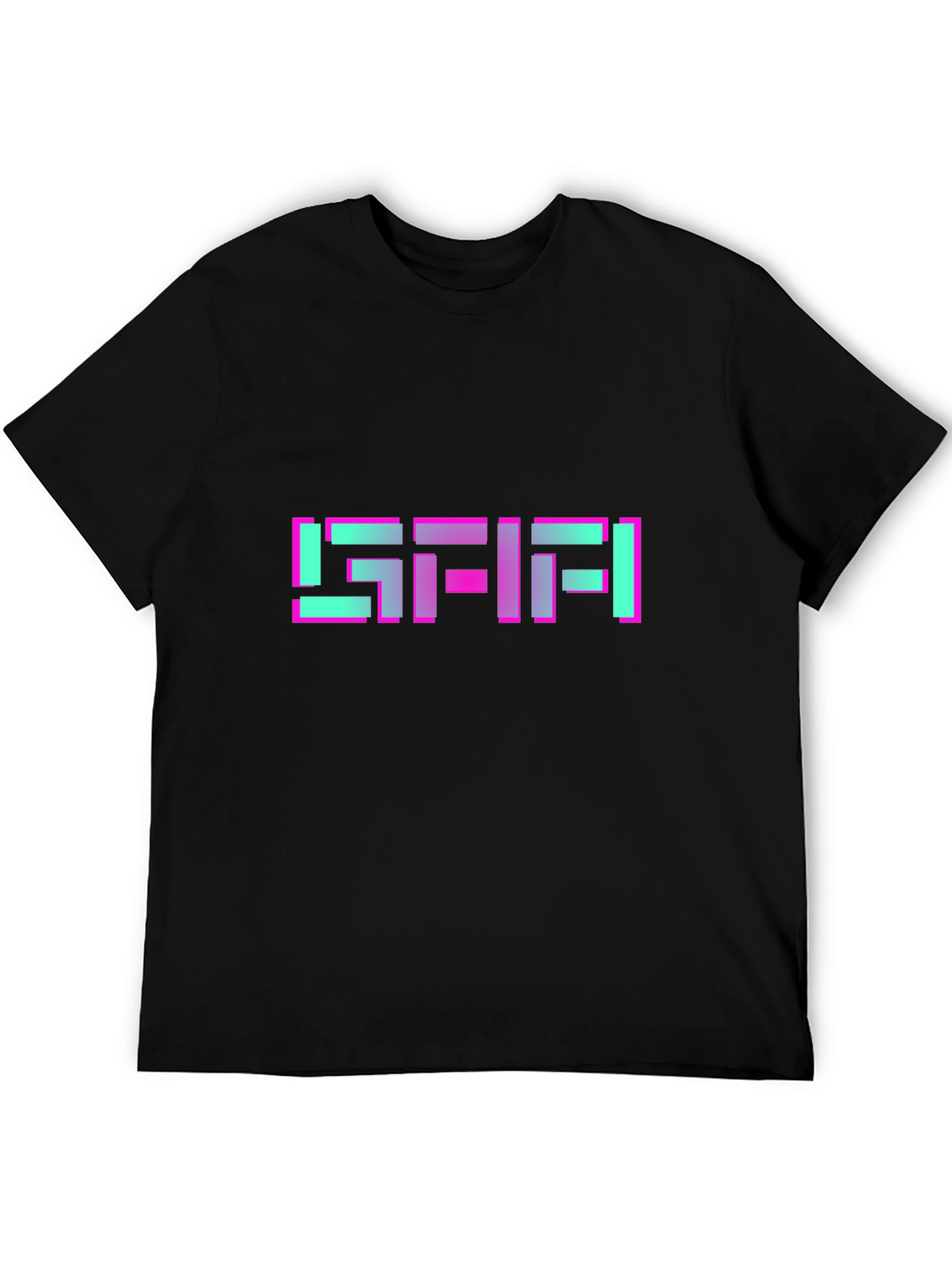 Retro Pixel Graphic T-Shirt - Black Tee