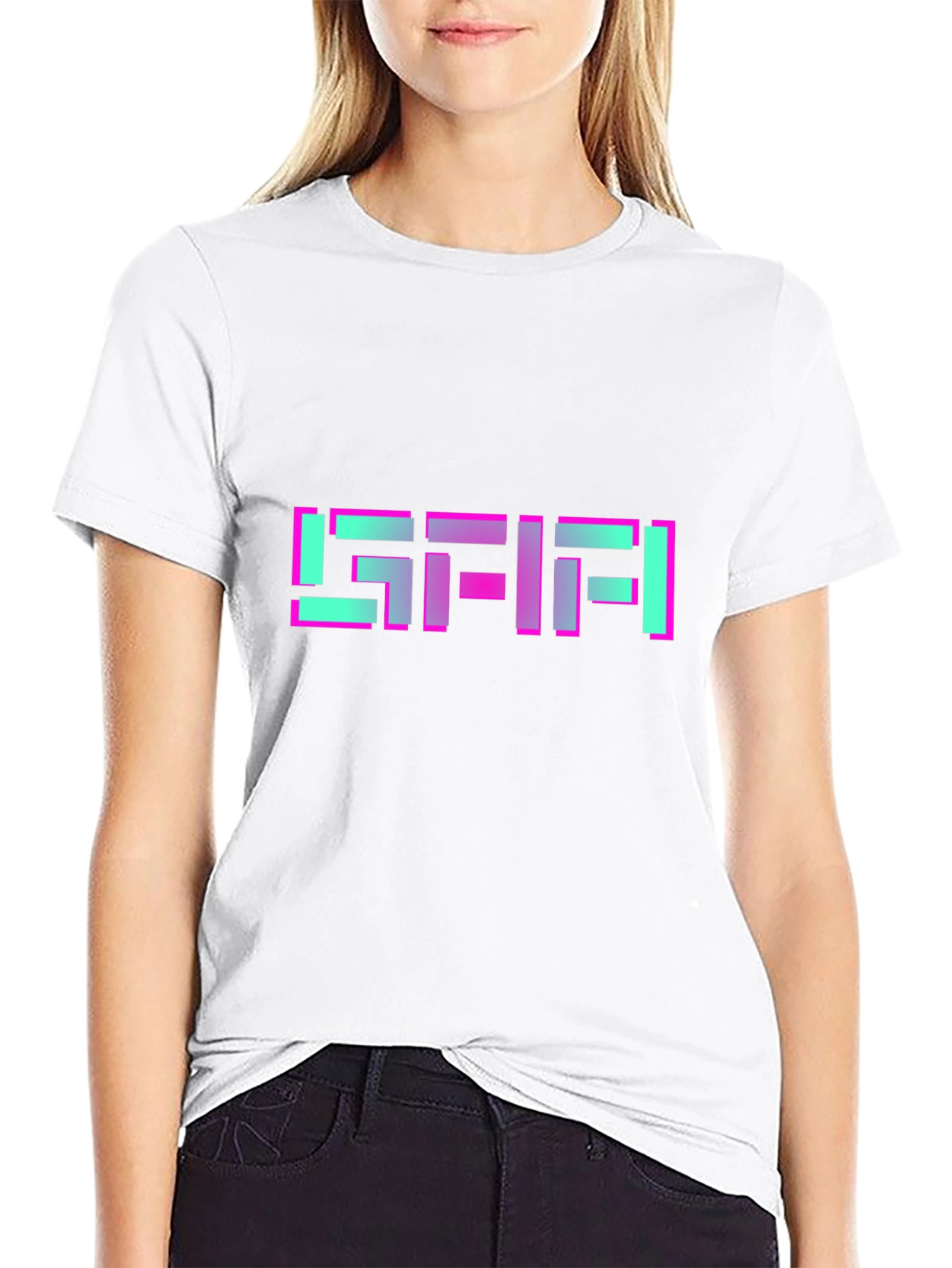 Retro Pixel Graphic T-Shirt - Black Tee