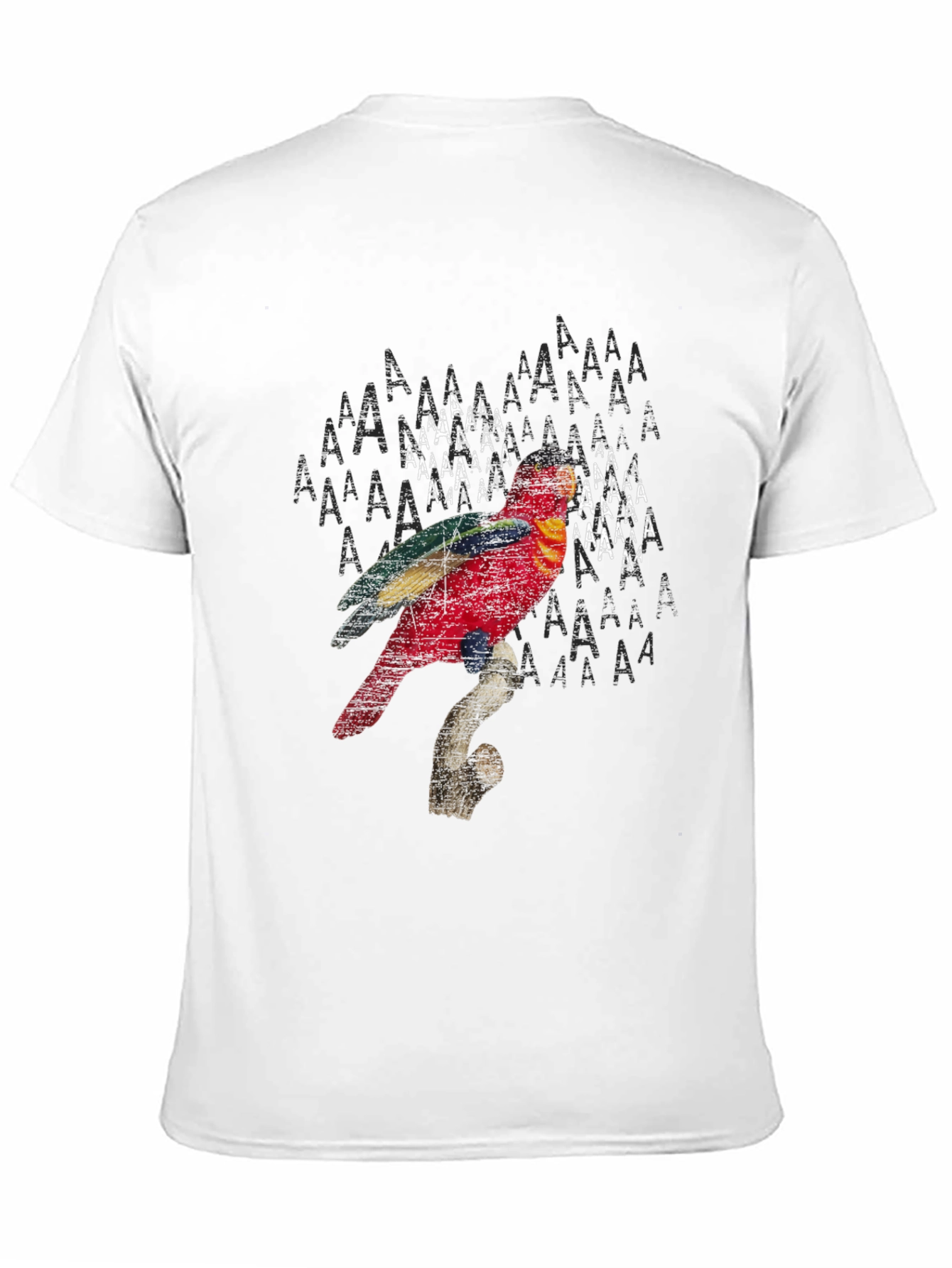 Parrot Graphic Print Black T-Shirt