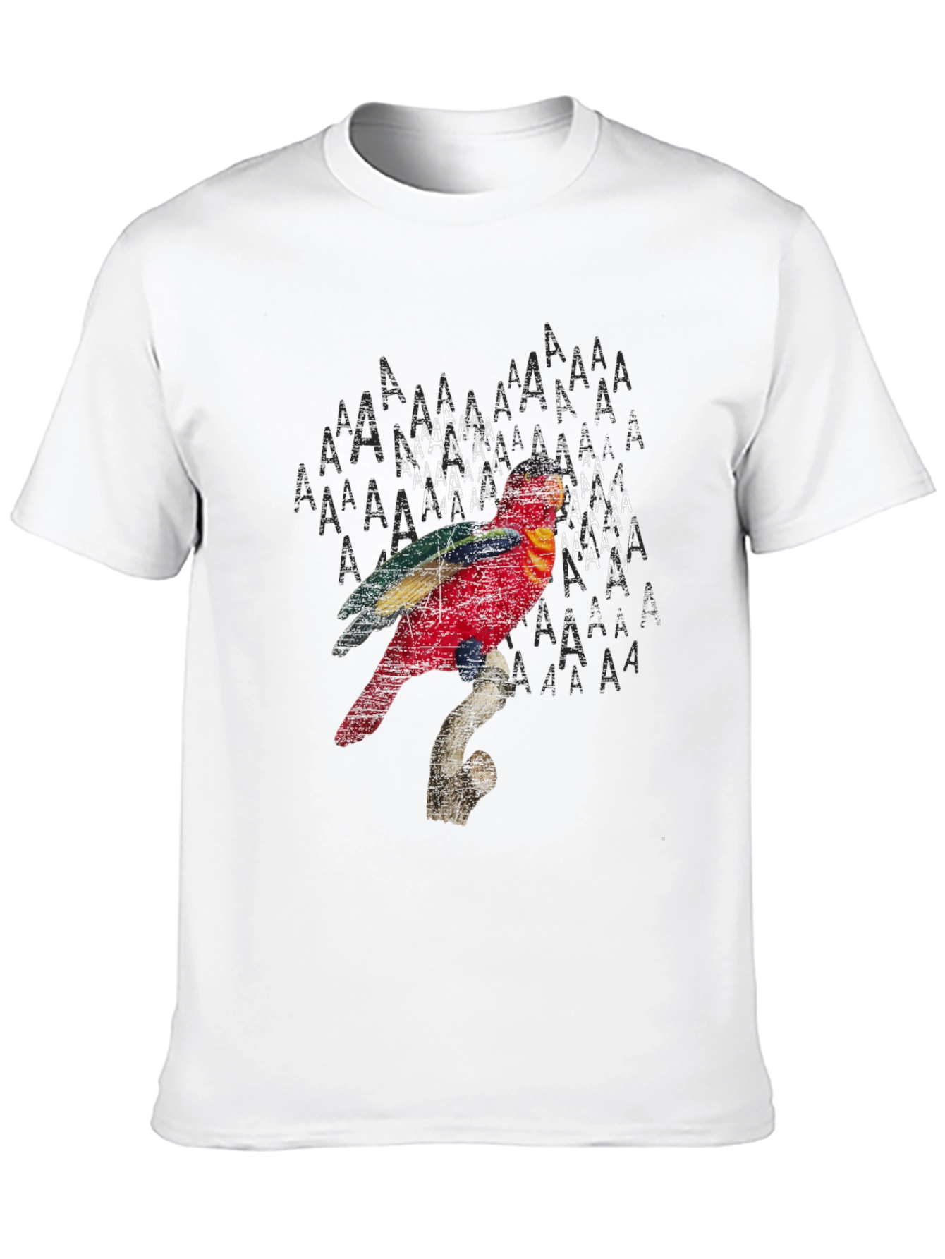 Parrot Graphic Print Black T-Shirt
