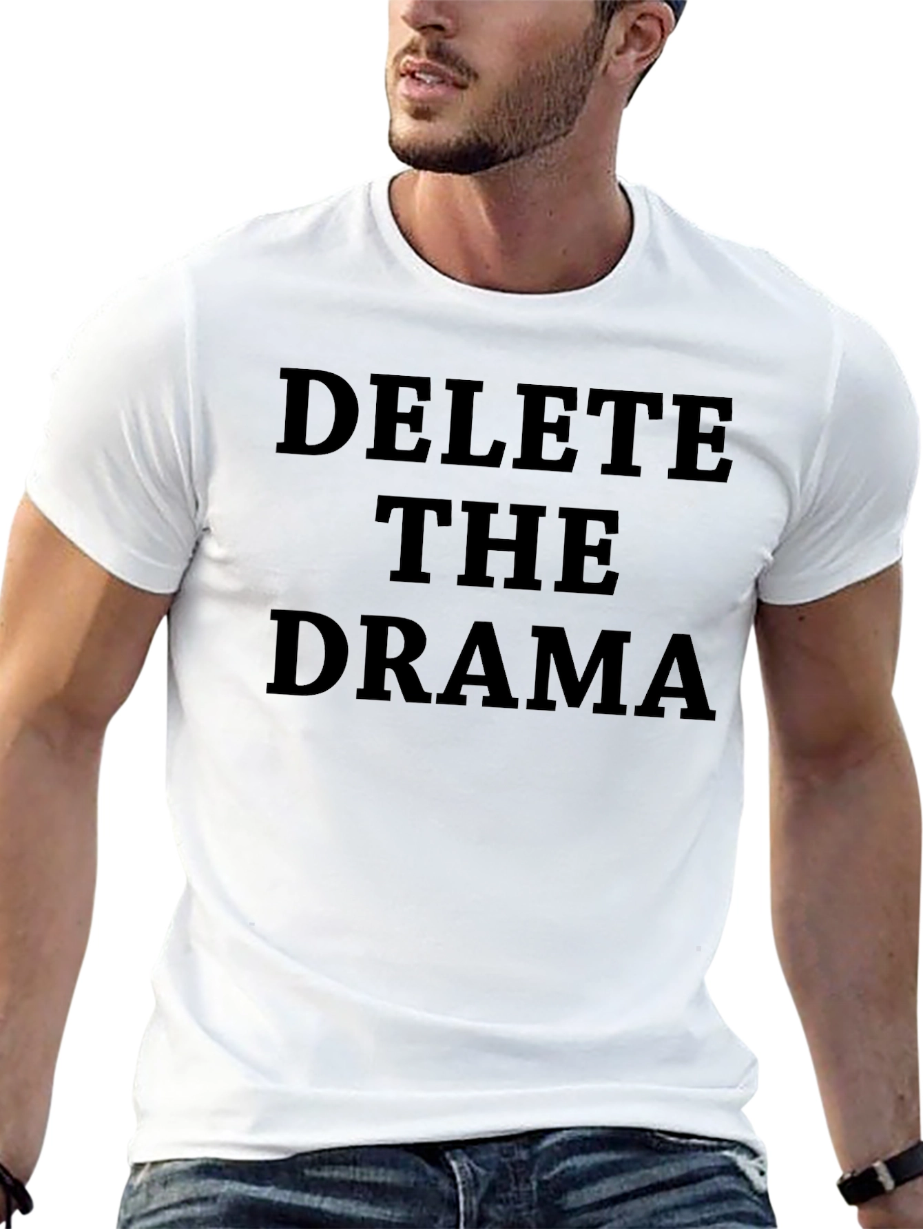 Delete the Drama Black T-Shirt