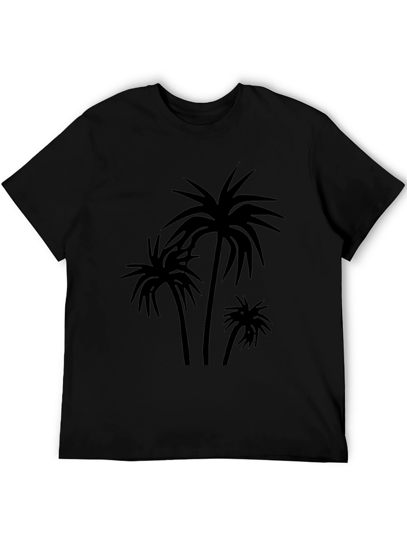 Palm Tree Graphic Black T-Shirt