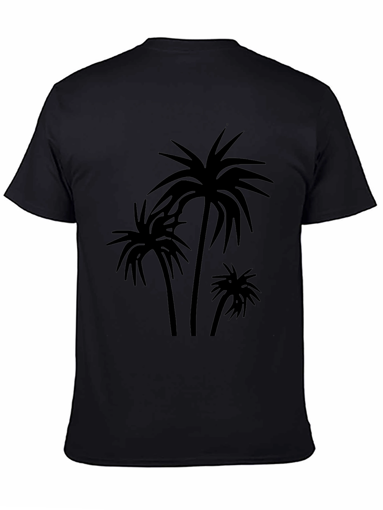 Palm Tree Graphic Black T-Shirt