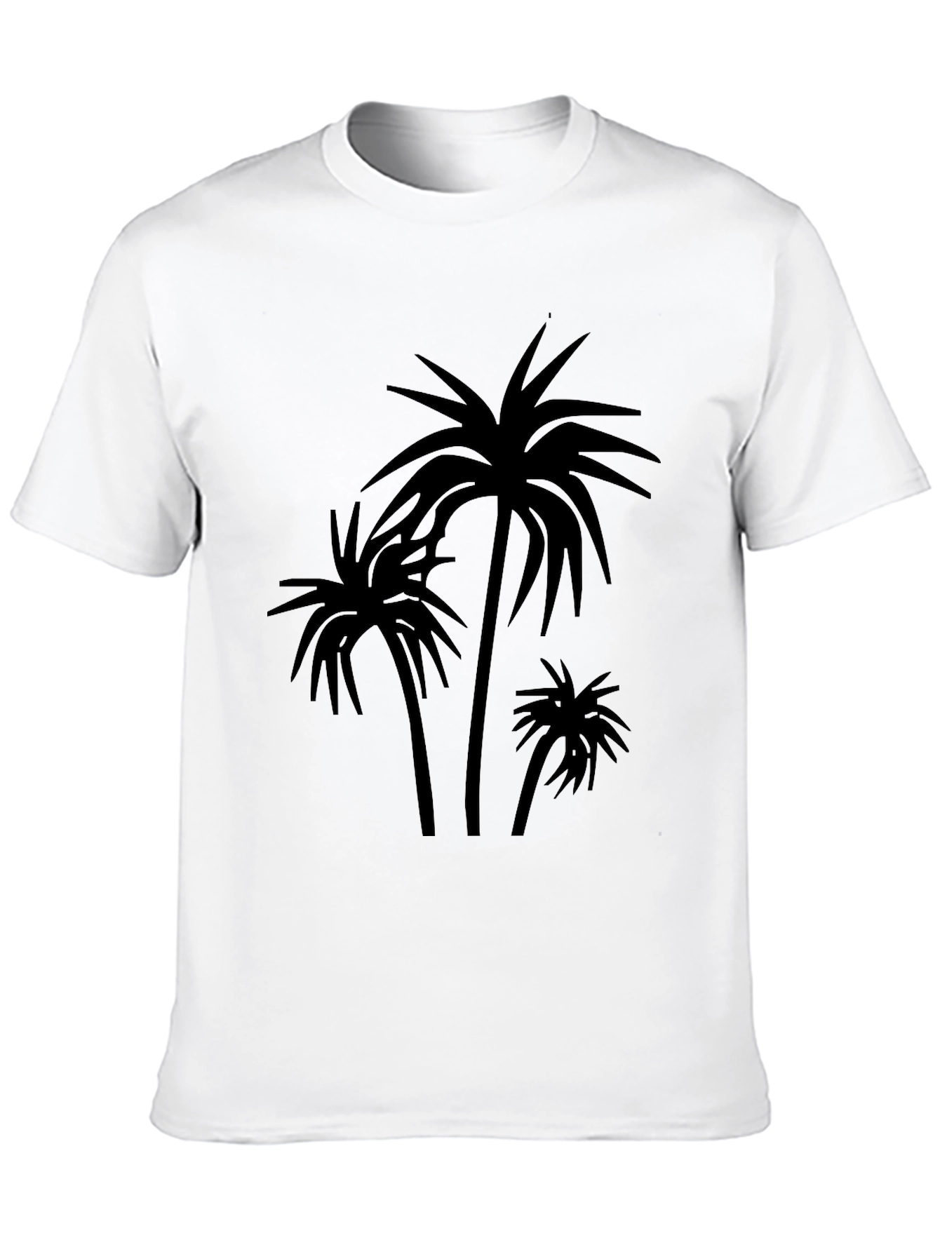 Palm Tree Graphic Black T-Shirt
