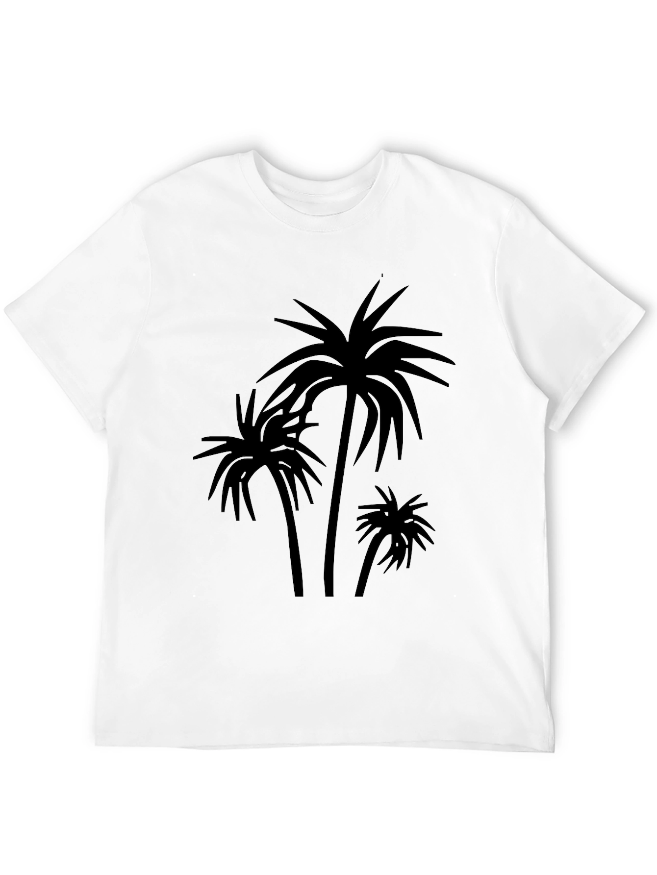 Palm Tree Graphic Black T-Shirt