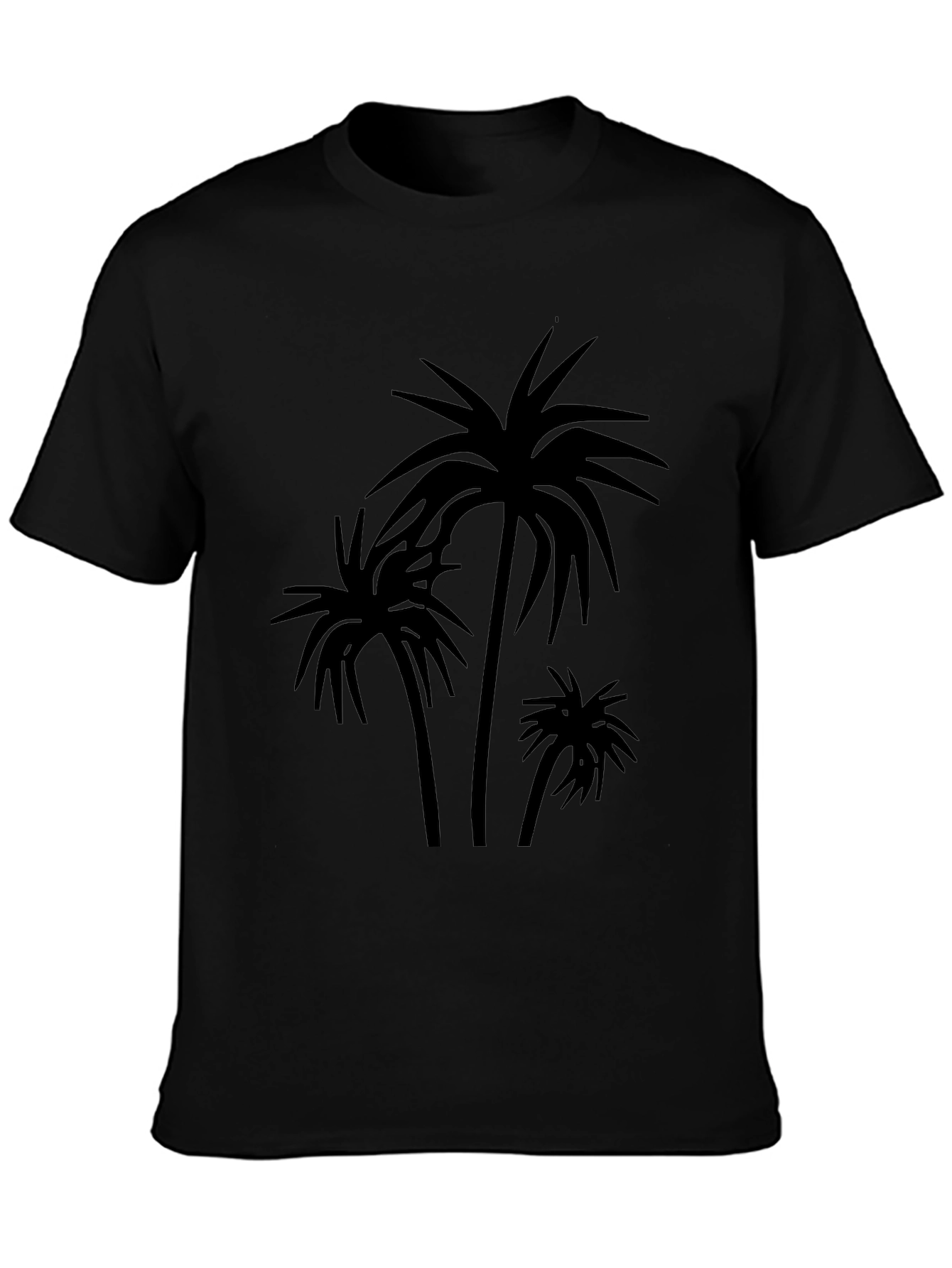 Palm Tree Graphic Black T-Shirt