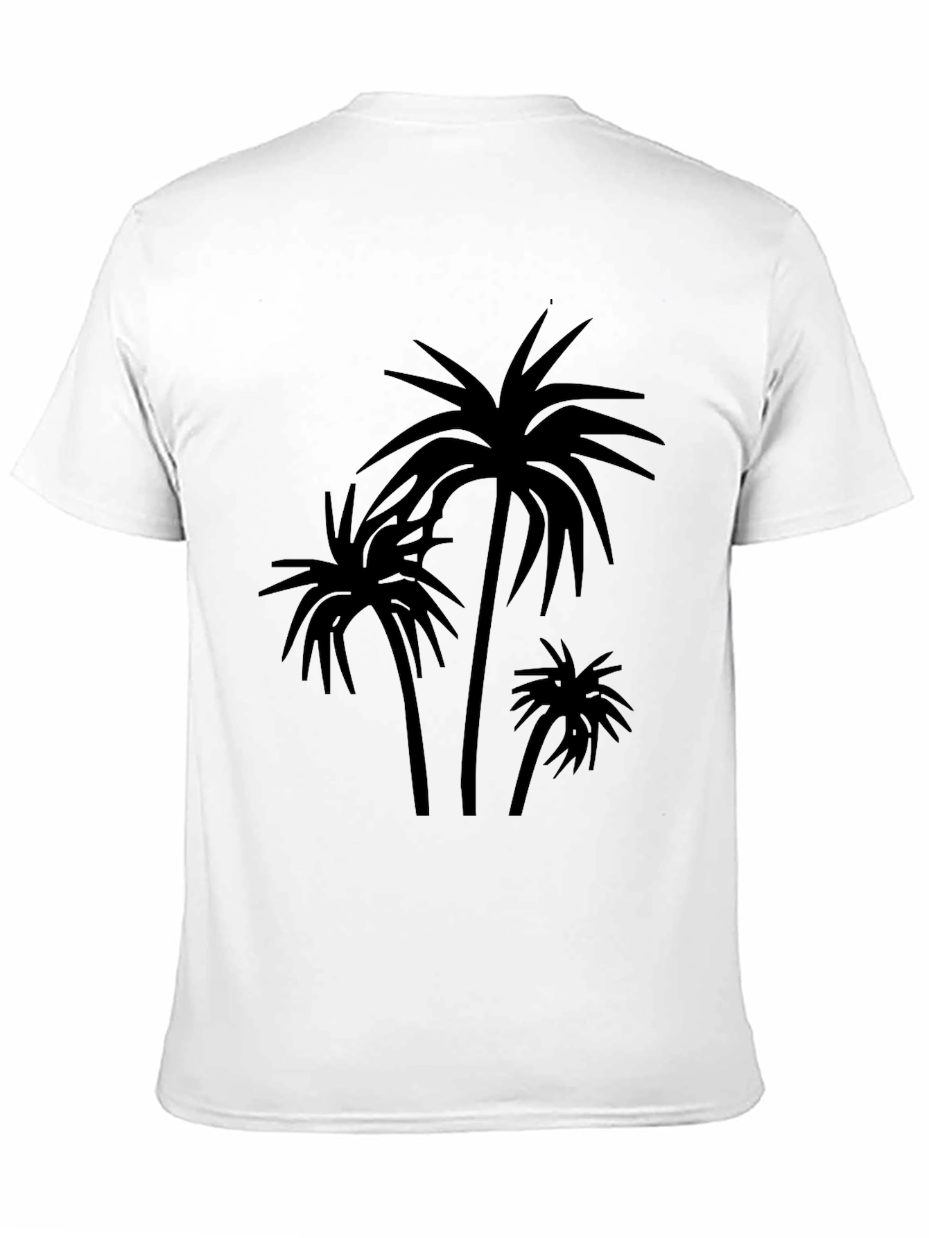Palm Tree Graphic Black T-Shirt