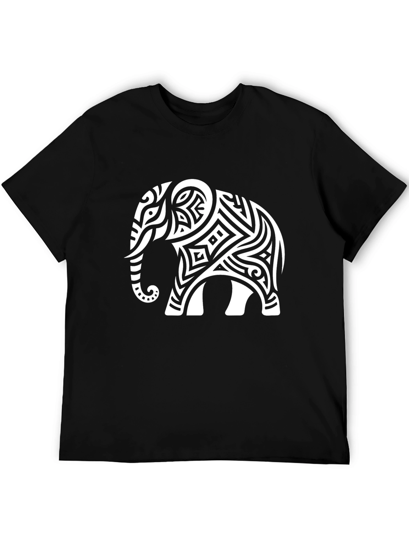 Tribal Elephant Graphic Tee - Stylish Mens T-Shirt