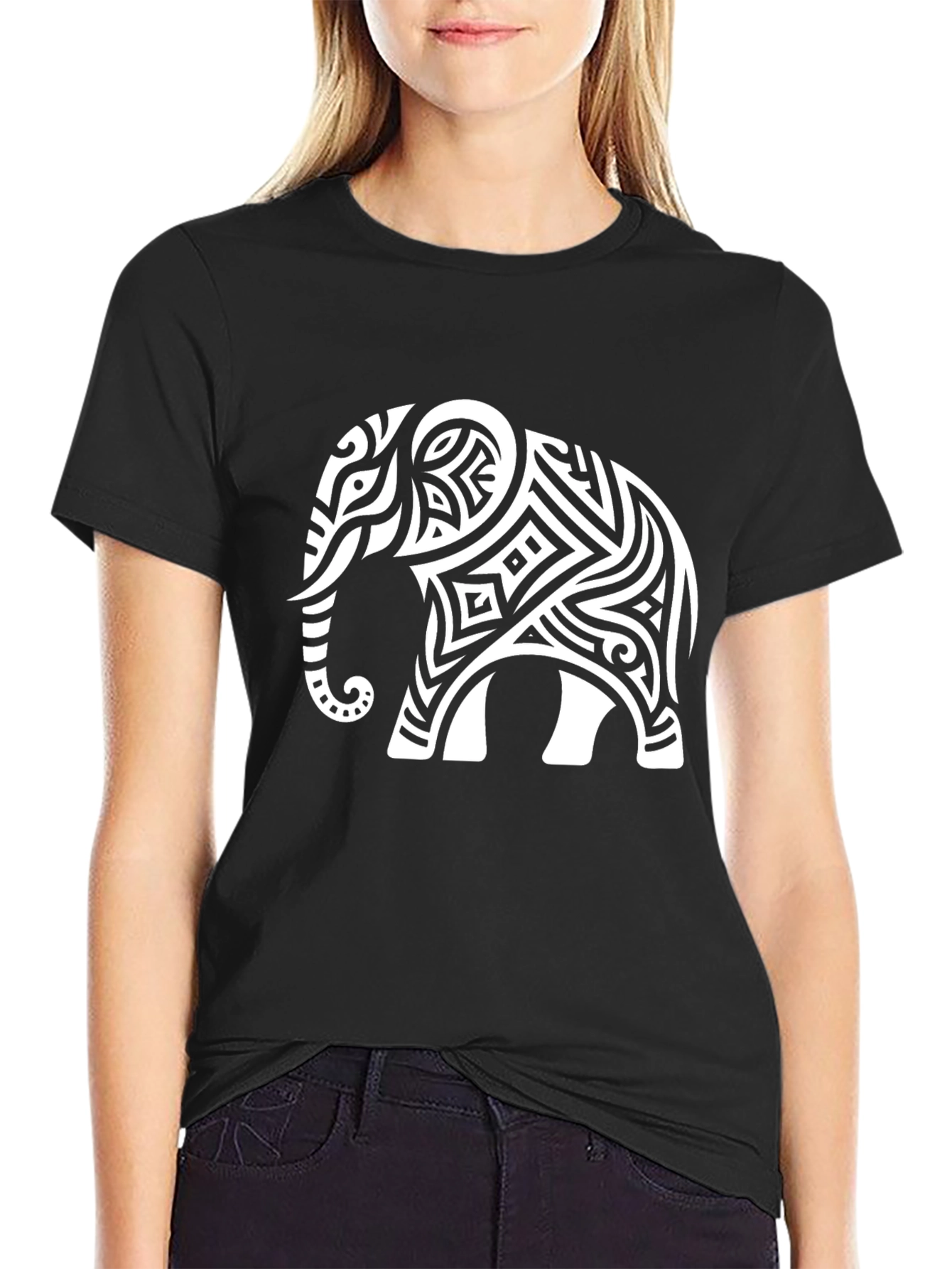 Tribal Elephant Graphic Tee - Stylish Mens T-Shirt