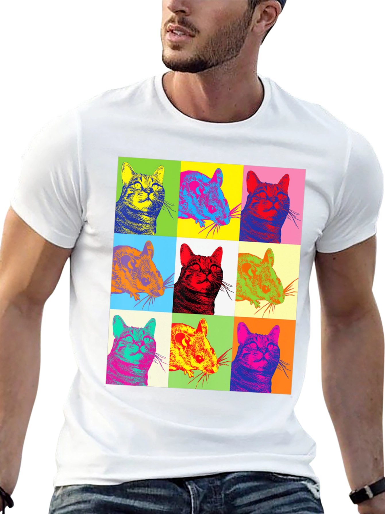 Pop Art Cat & Mouse T-Shirt