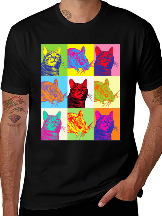 Pop Art Cat & Mouse T-Shirt