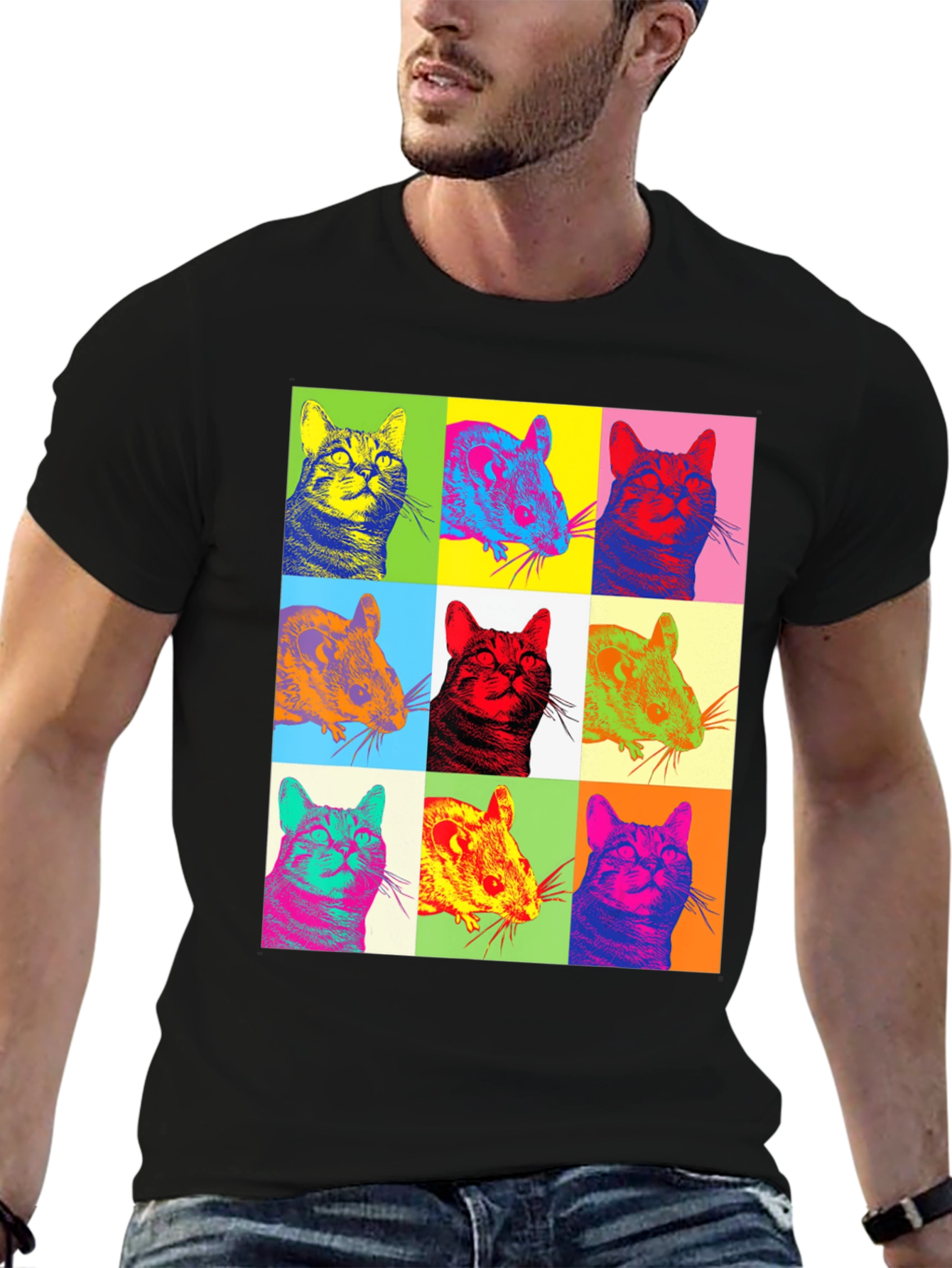 Pop Art Cat & Mouse T-Shirt