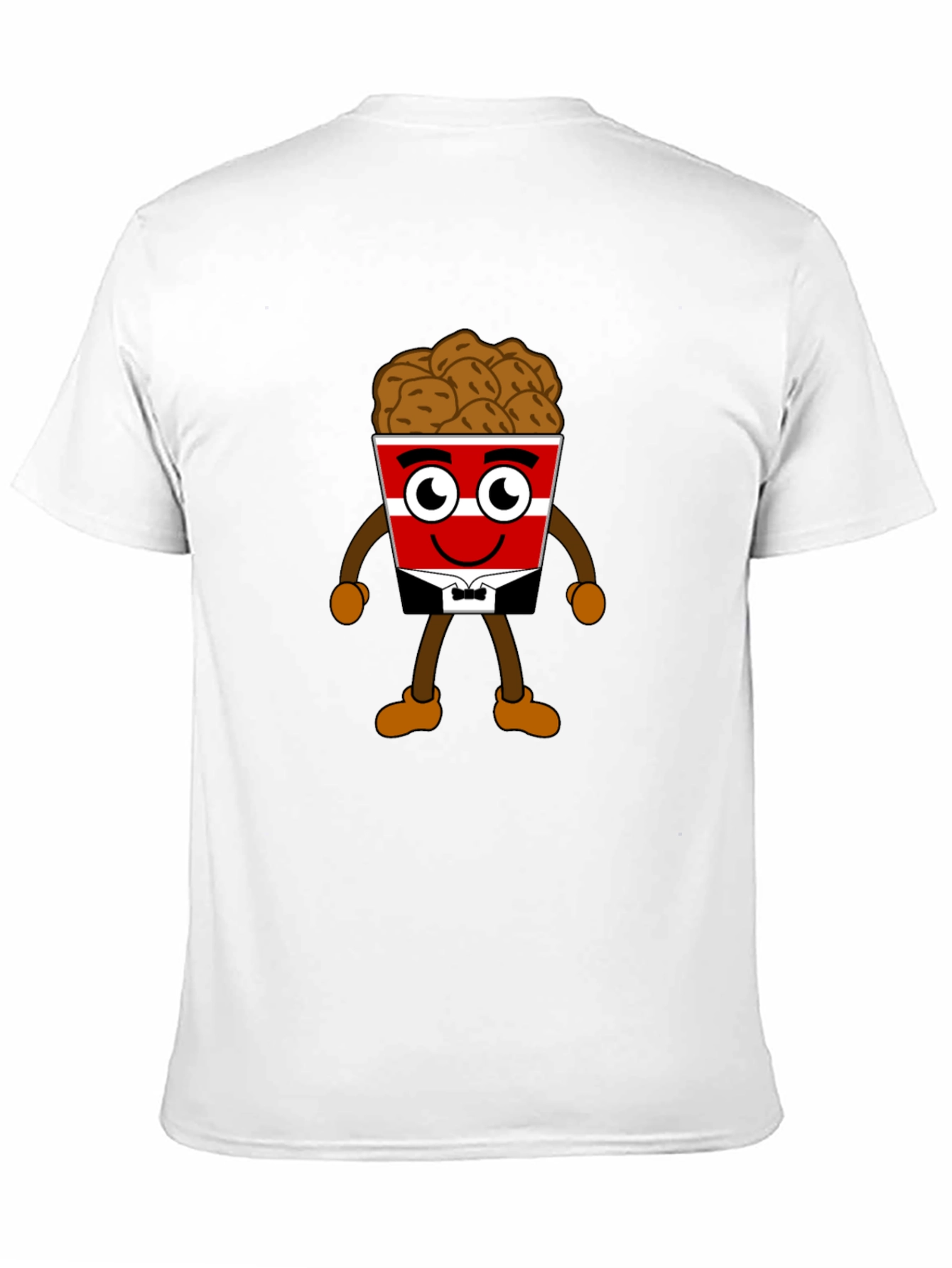 Cartoon Chicken Bucket T-Shirt