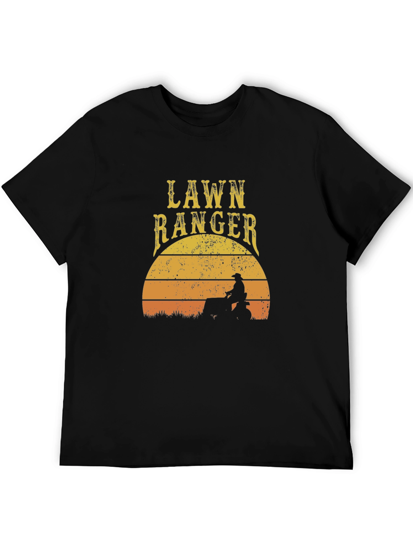 Lawn Ranger Sunset Graphic Tee - Black