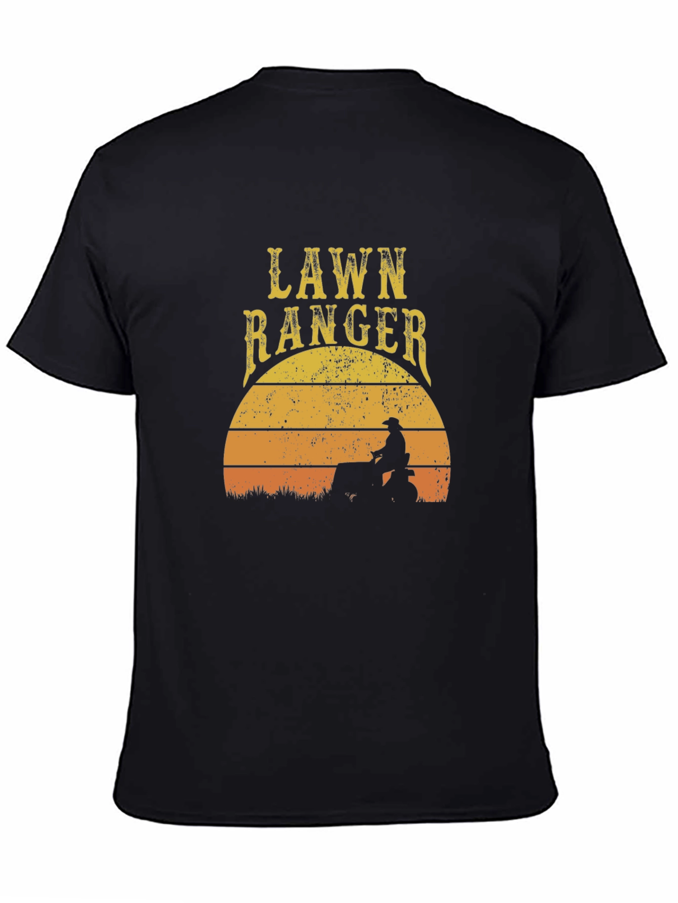 Lawn Ranger Sunset Graphic Tee - Black
