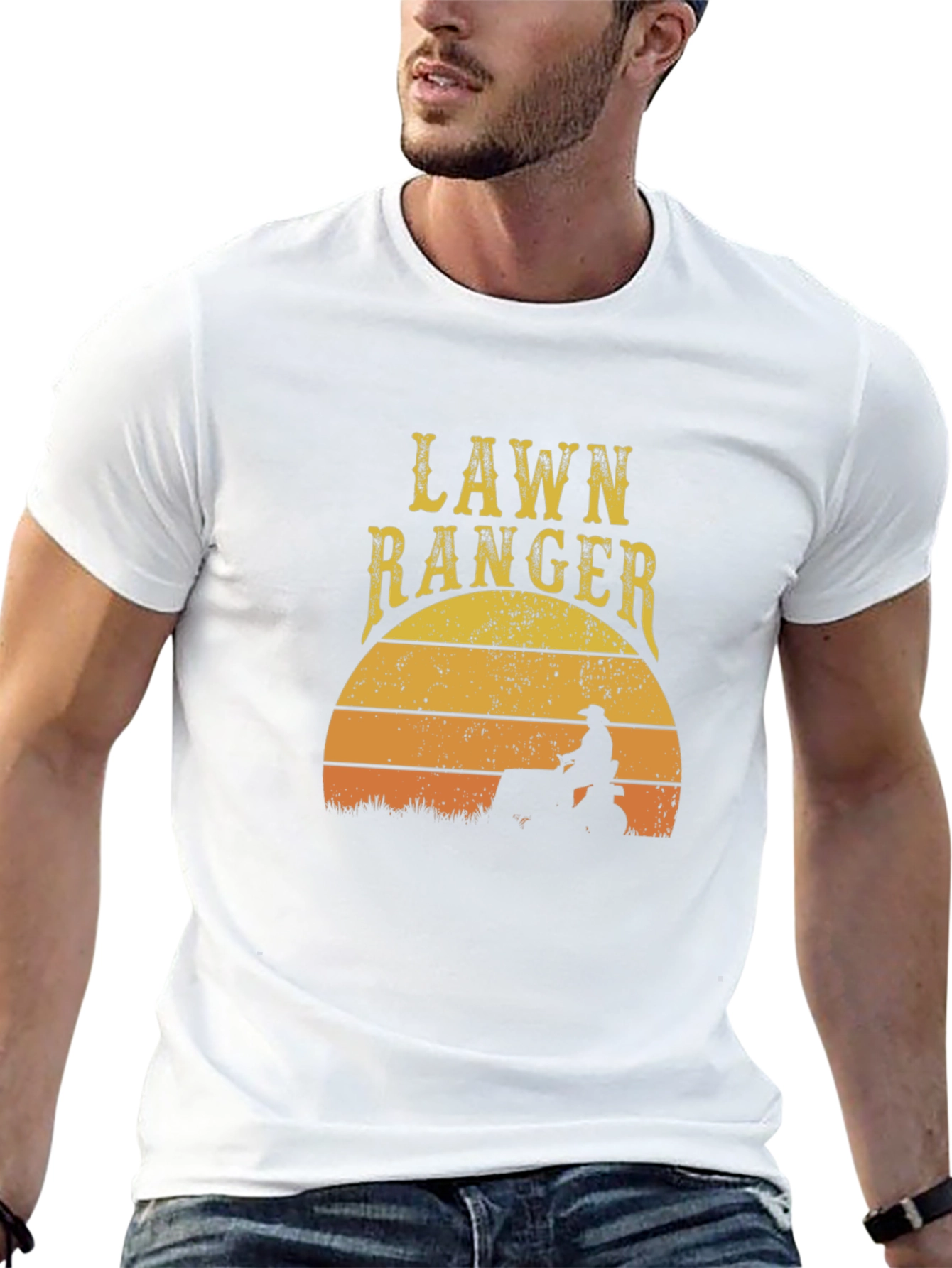 Lawn Ranger Sunset Graphic Tee - Black