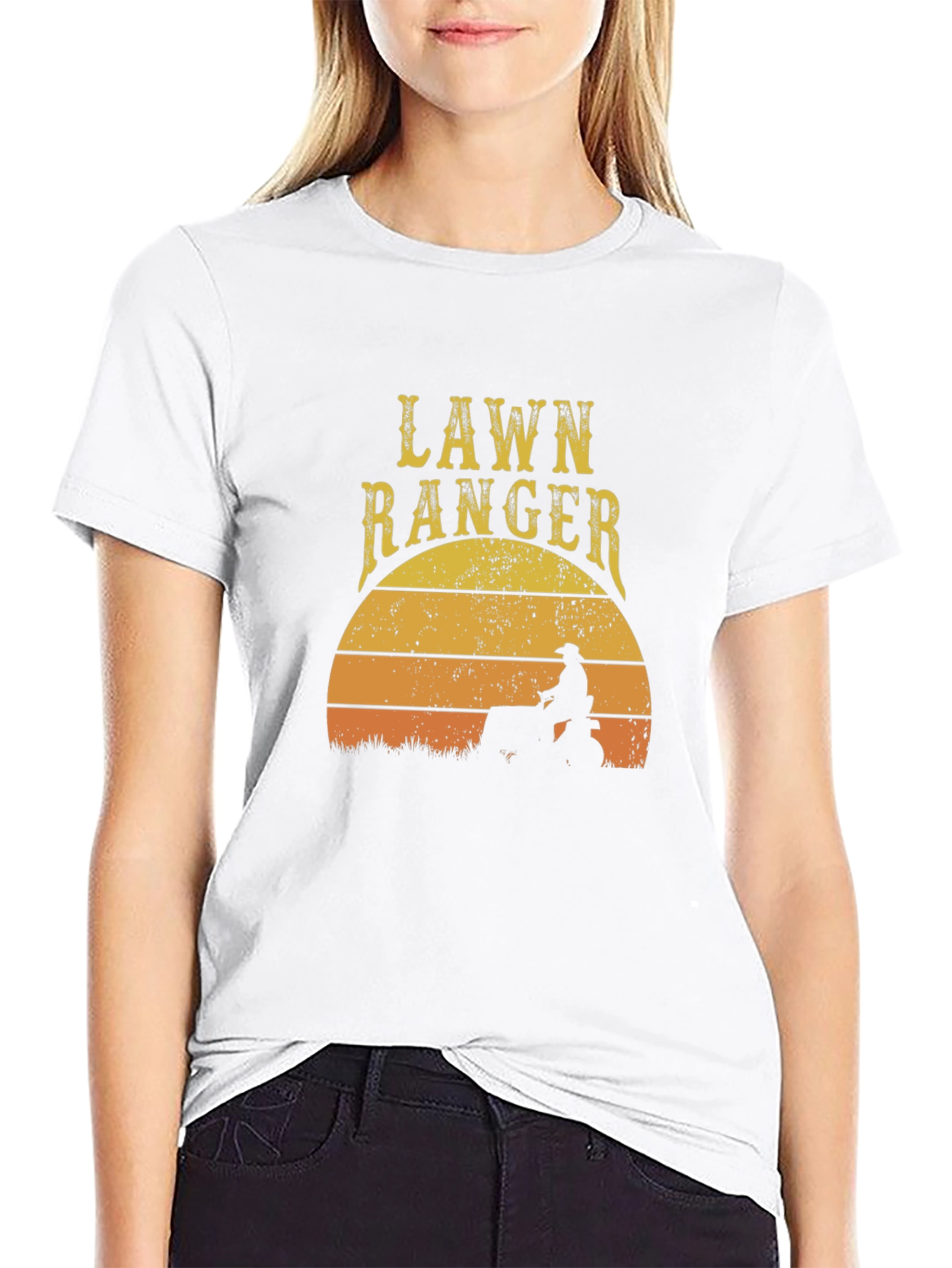 Lawn Ranger Sunset Graphic Tee - Black