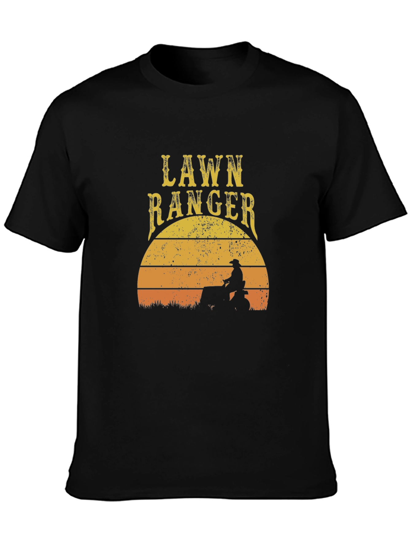 Lawn Ranger Sunset Graphic Tee - Black