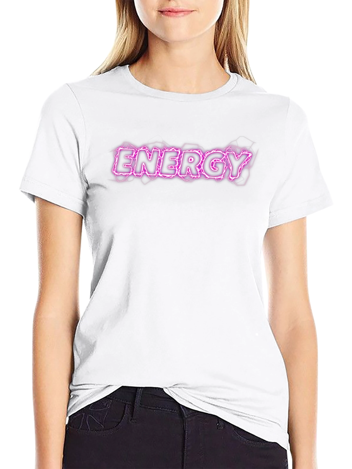 Energy Graphic Tee - Bold Electric Design