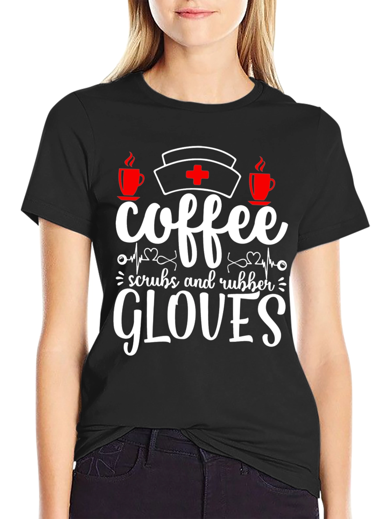 Coffee Scrubs Rubber Gloves T-Shirt