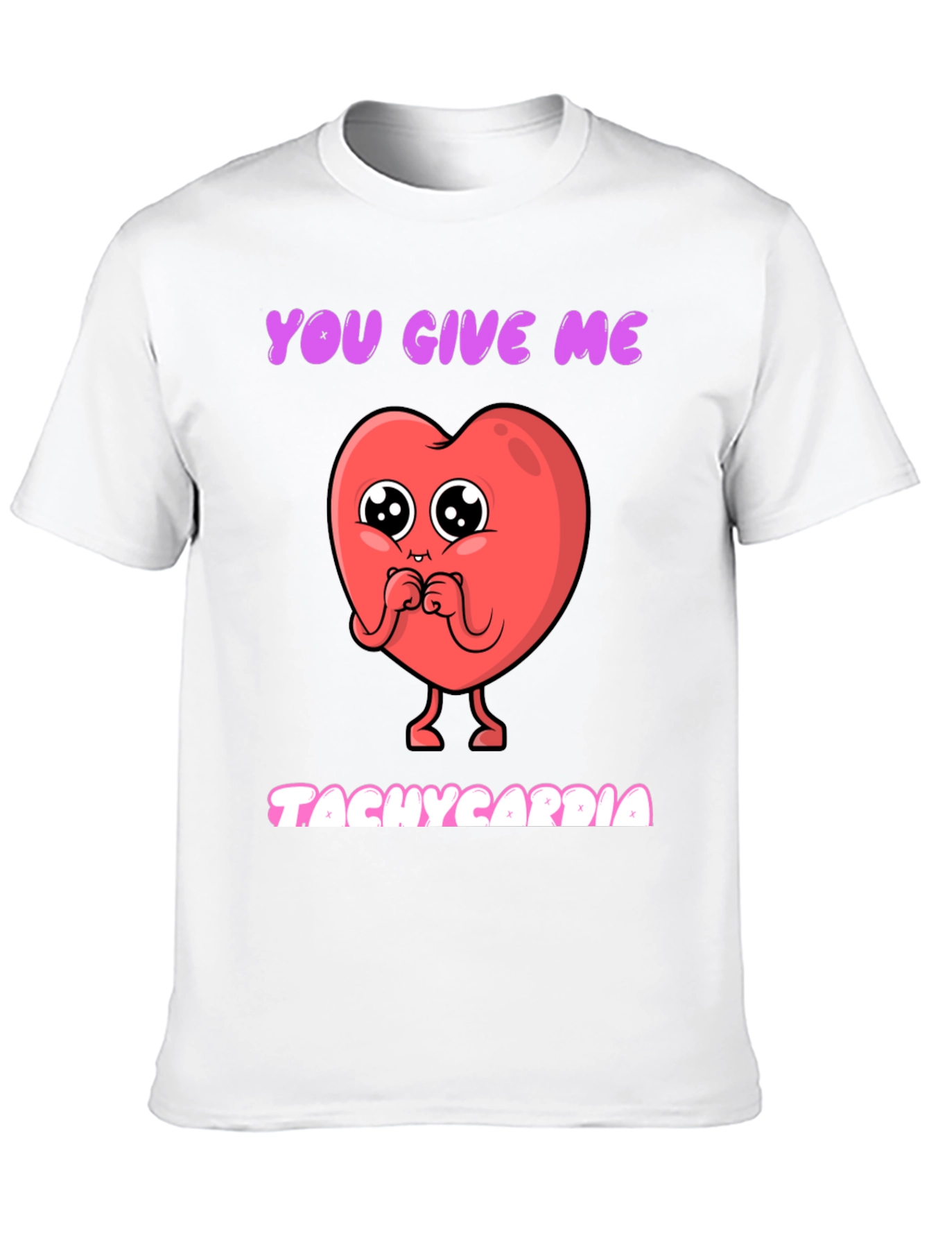 Tachycardia Heart Graphic Tee - Novelty Valentines Gift