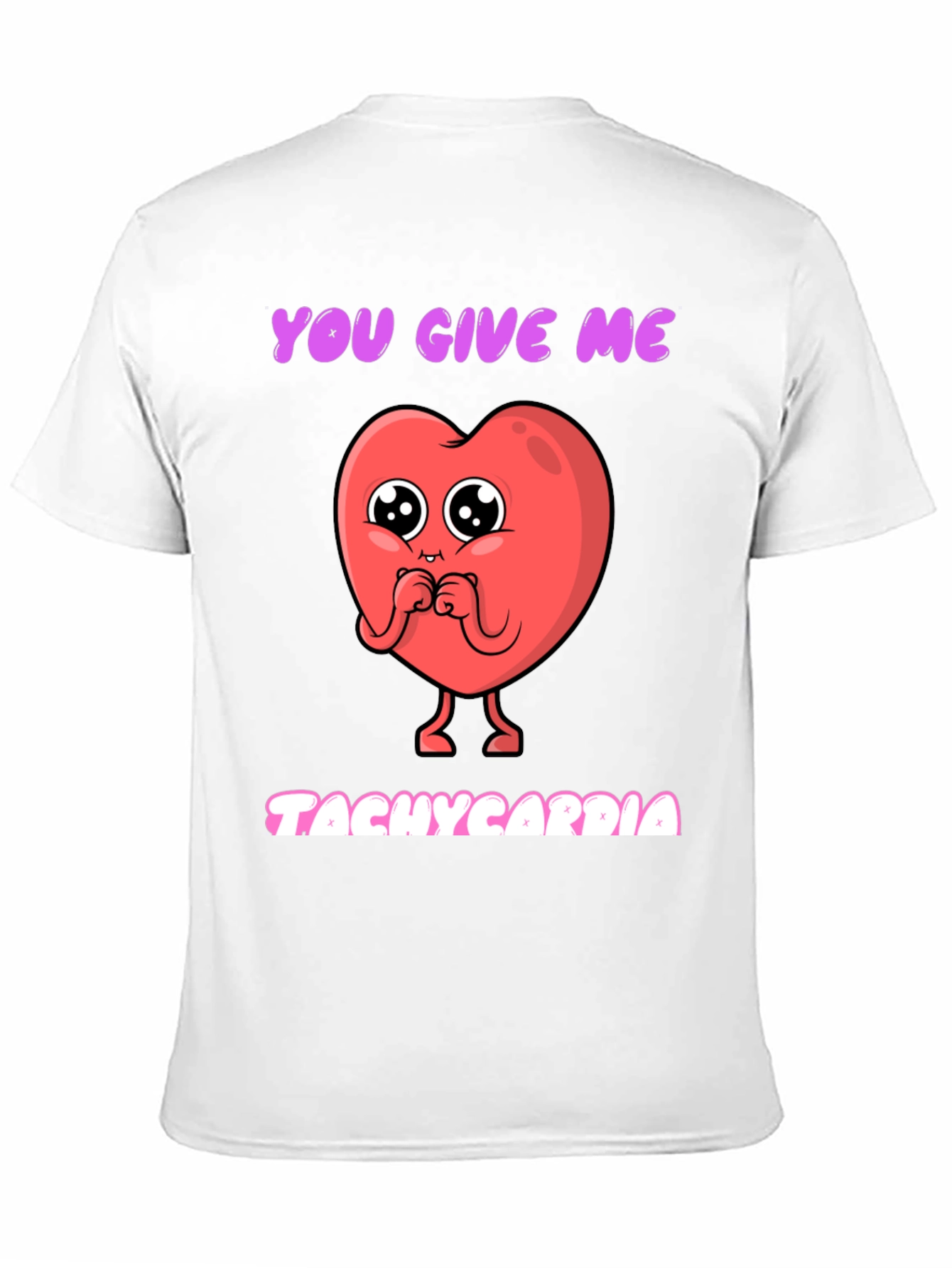 Tachycardia Heart Graphic Tee - Novelty Valentines Gift