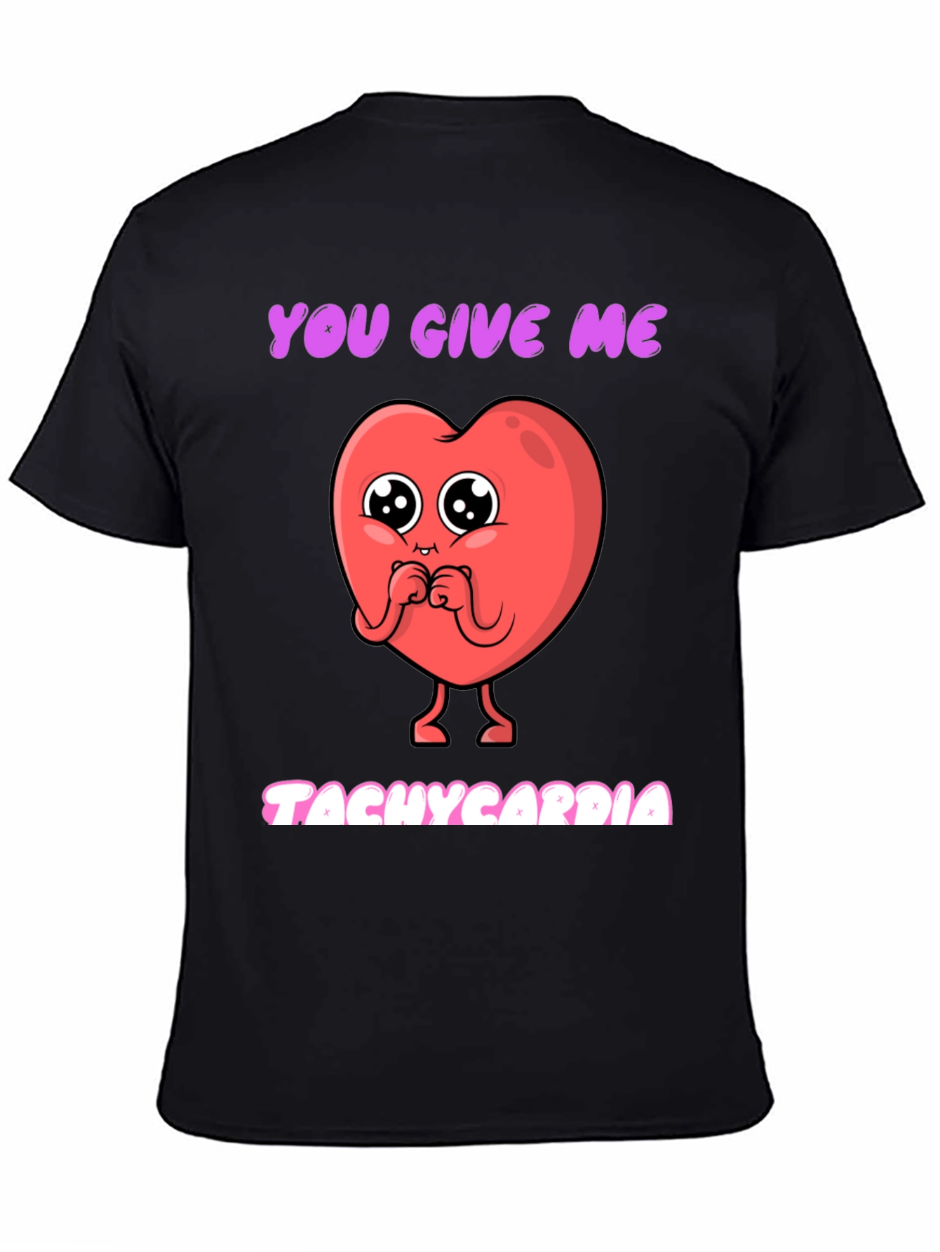 Tachycardia Heart Graphic Tee - Novelty Valentines Gift