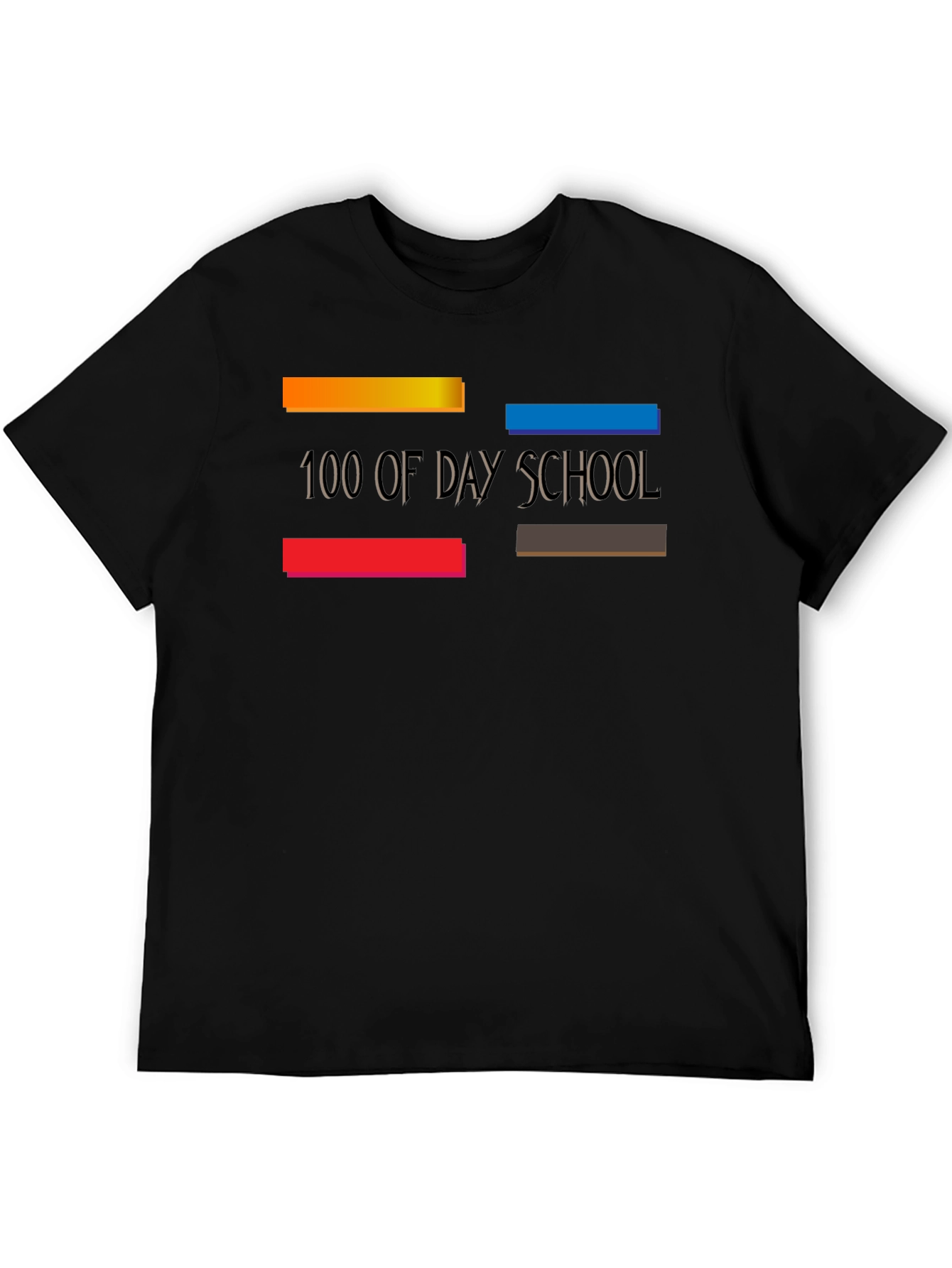 100 Days of Day School Black T-Shirt